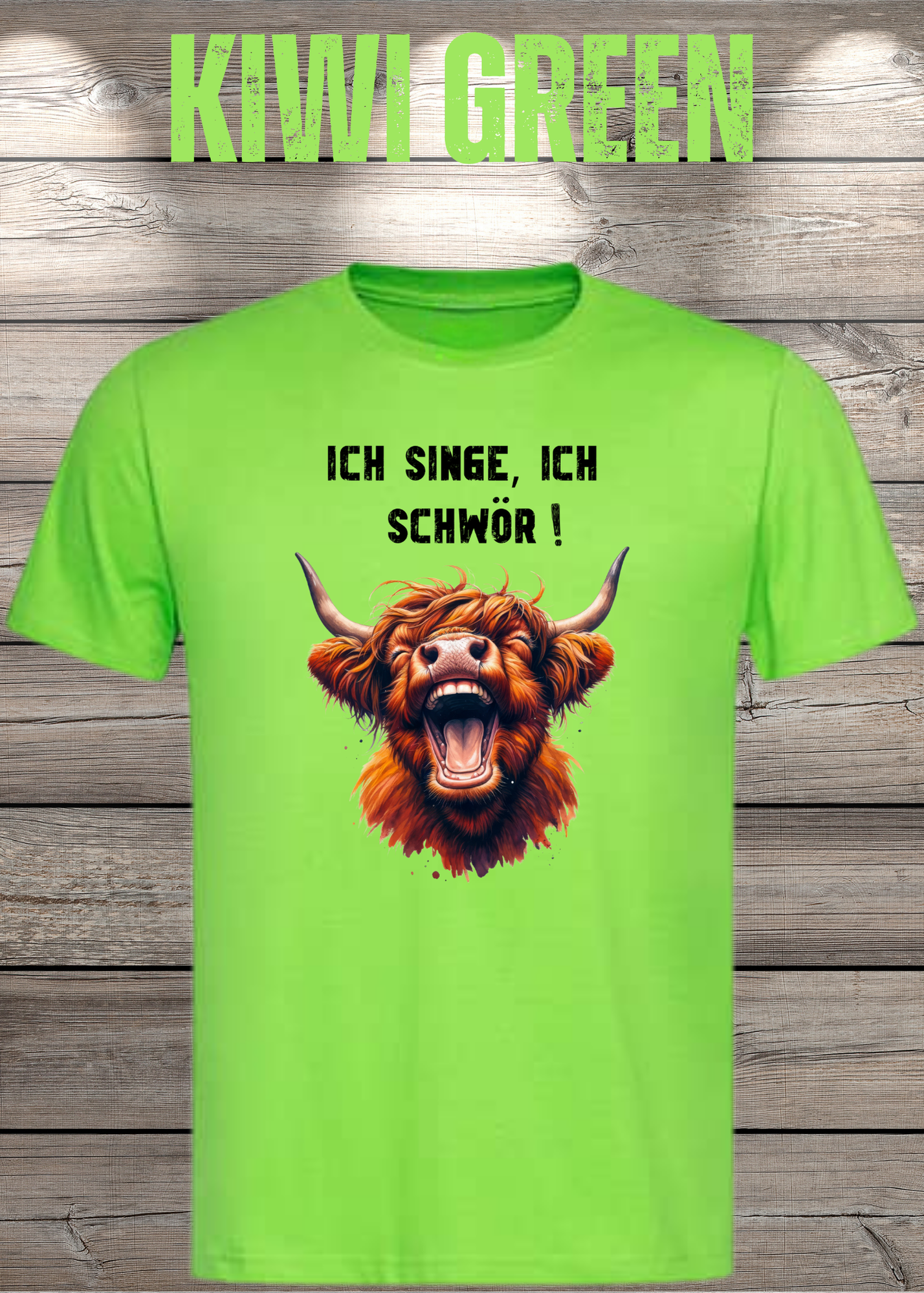 Highland Kuh Unisex T-Shirt - Ich singe, ich schwör! (Spoiler: Sie schreit!)