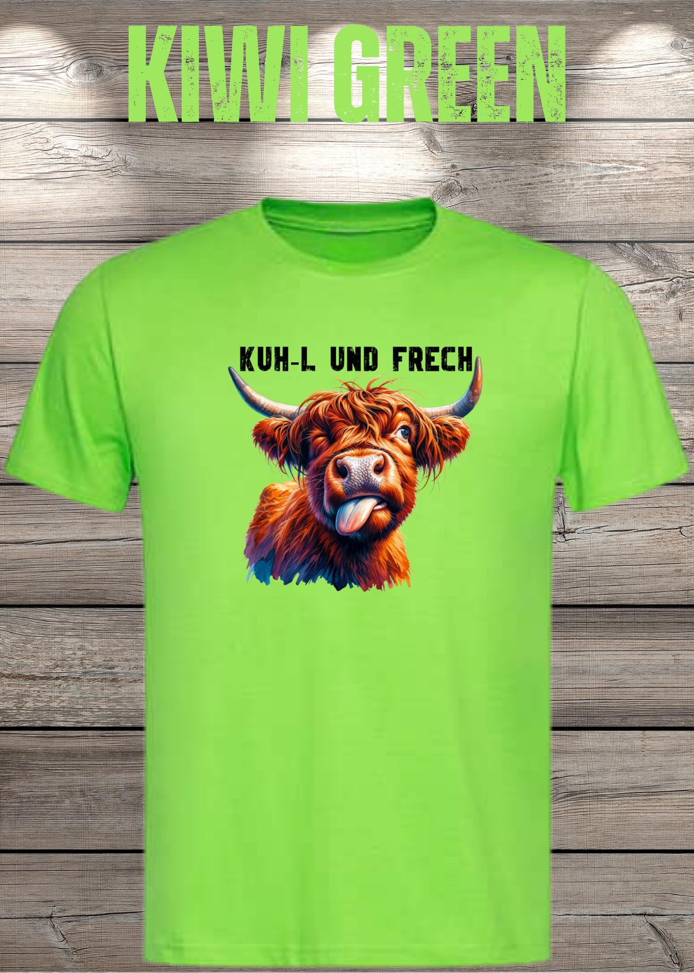 Highland Kuh Unisex T-Shirt Kuh-l und frech! Zottel-Power