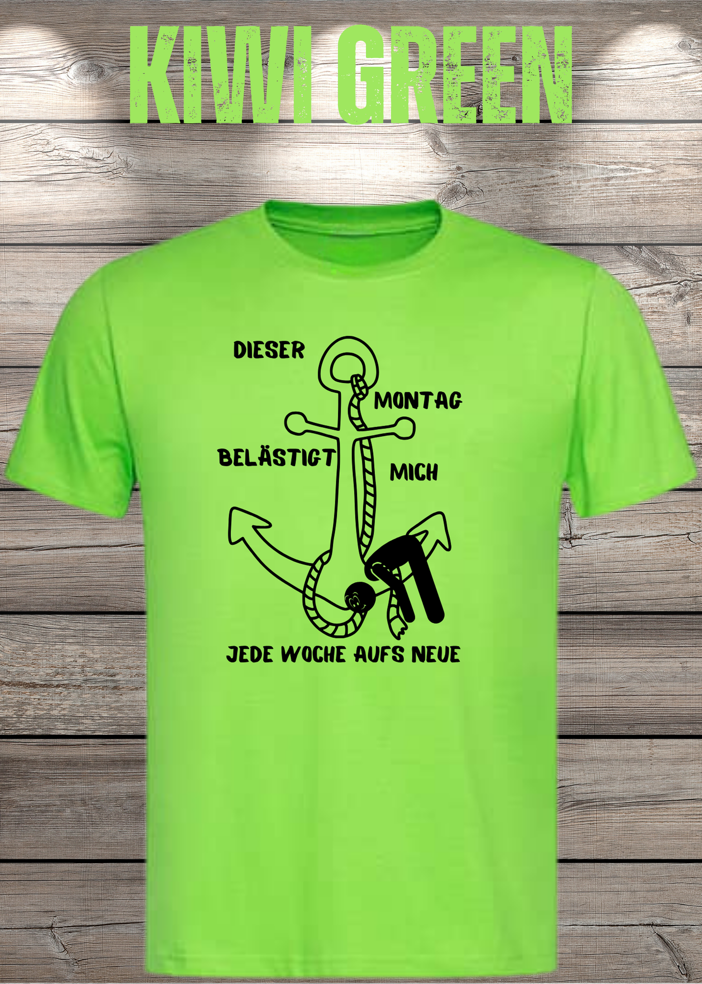 Unisex T-Shirt 'Dieser Montag belästigt mich immer wieder aufs Neue' - Witziges Anti-Montag Shirt
