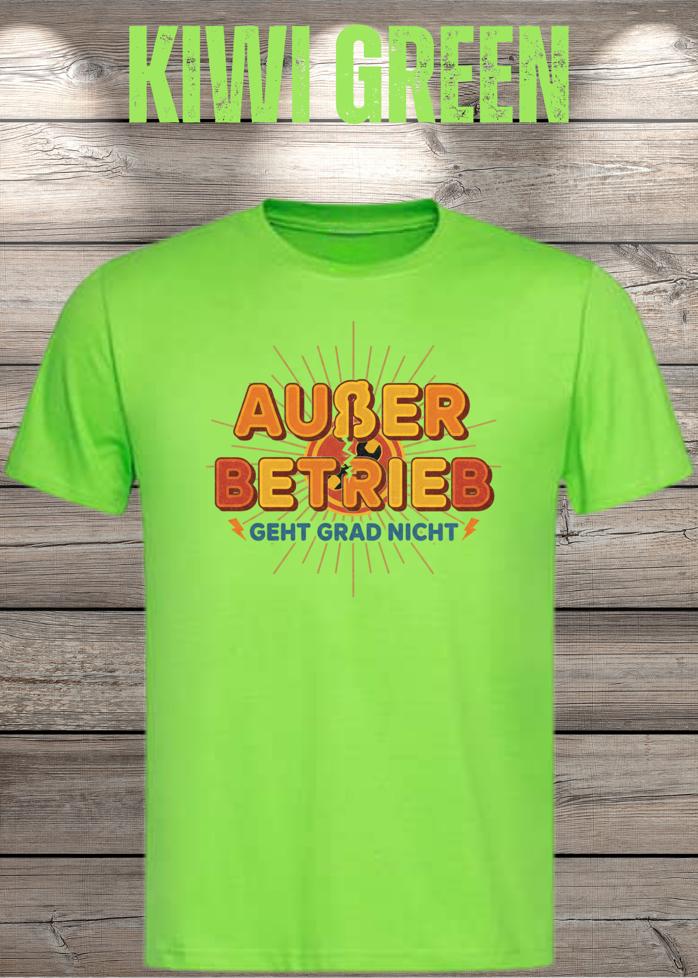 T-Shirt 'Außer Betrieb' - Witziges Spruch-Shirt für Ruhesuchende