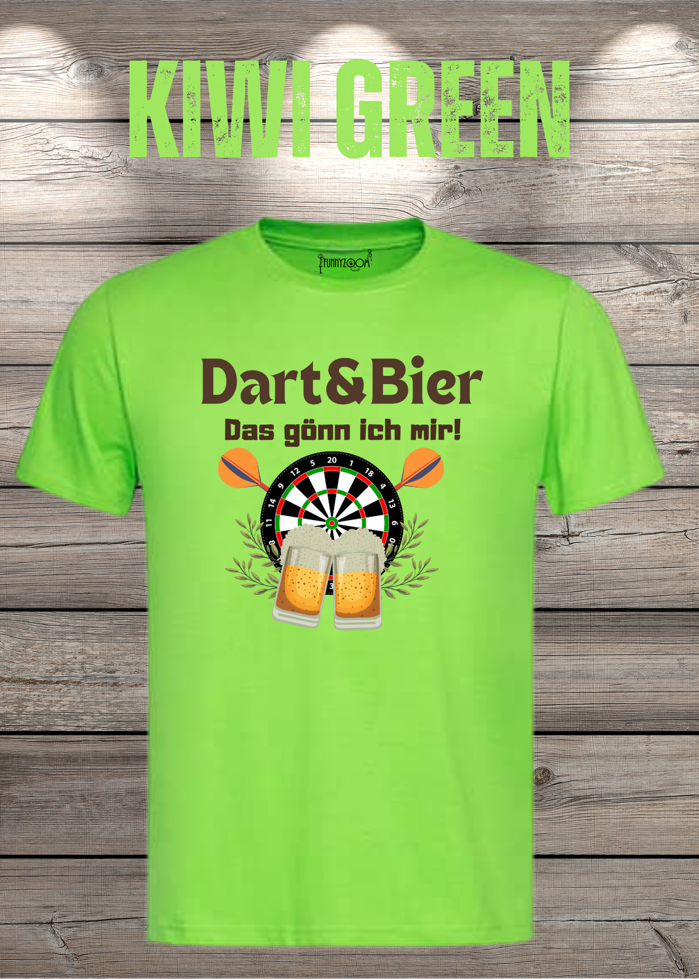 T-Shirt Dart & Bier das Gönn ich mir Witziges T-Shirt mit Spruch Geschenkidee Unisex