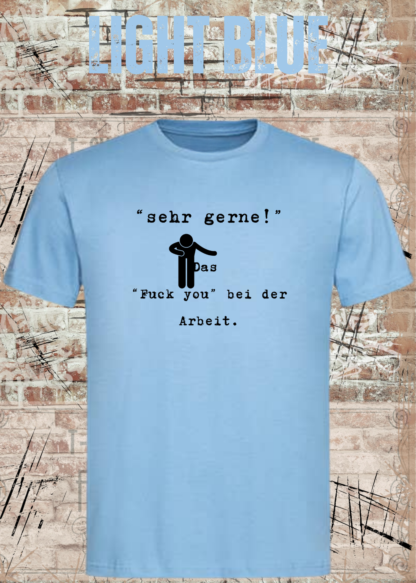 Sehr gerne! Das Fuck you bei der Arbeit! Das höfliche Büro-Statement | Lustiges Arbeit Humor T-Shirt Unisex