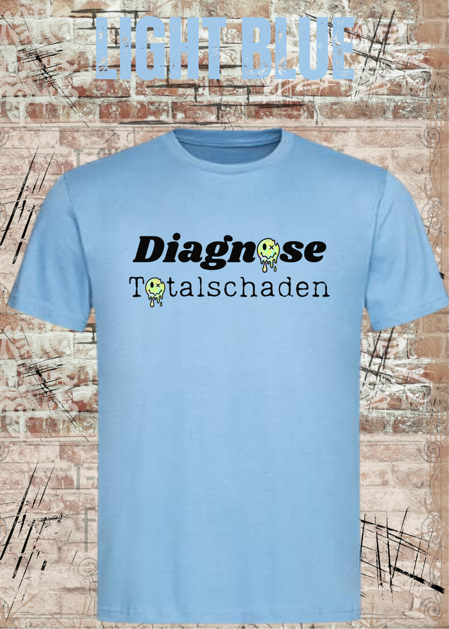 Diagnose Totalschaden – Lustiges T-Shirt mit schwarzem Humor