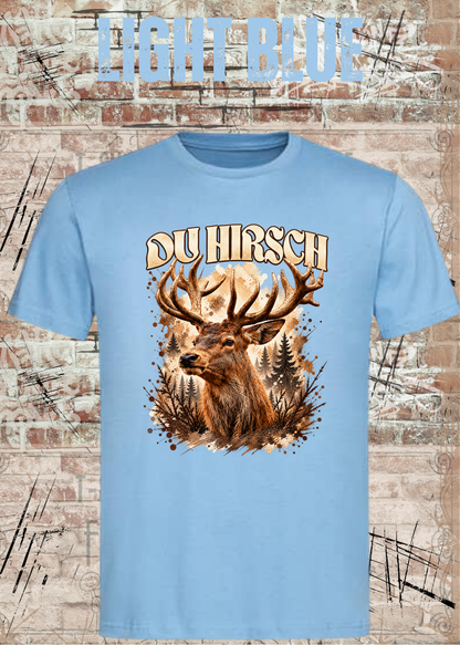 Du Hirsch T-Shirt – Lustiges Hirsch Shirt | Unisex Natur & Jäger Geschenk