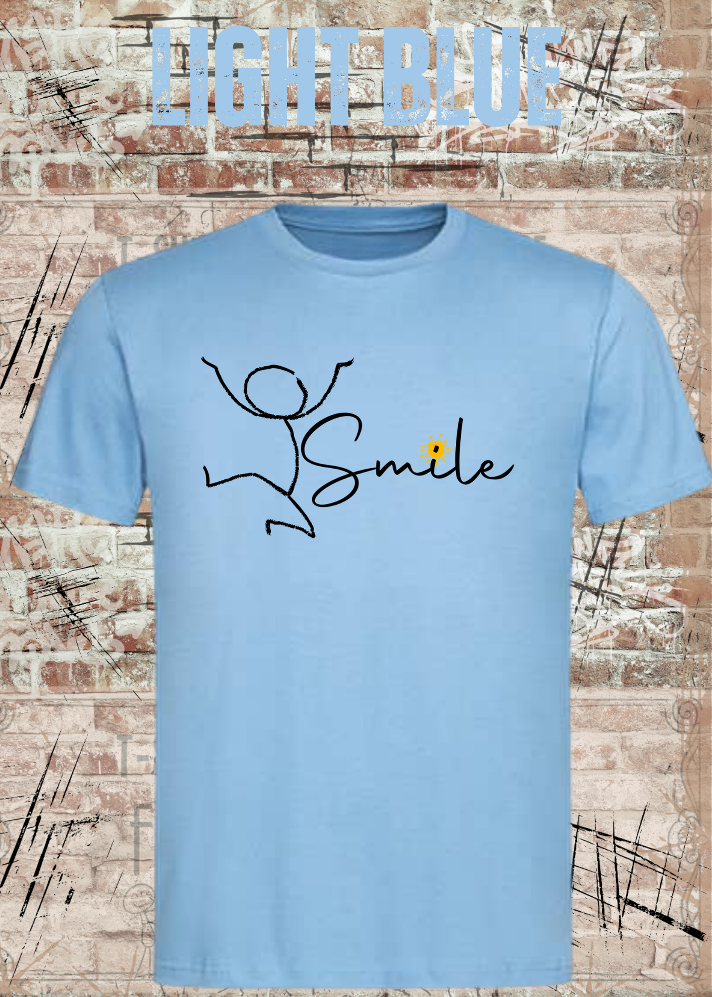 Smile Shirt – Minimalistisches Unisex T-Shirt mit Positive Vibes Design