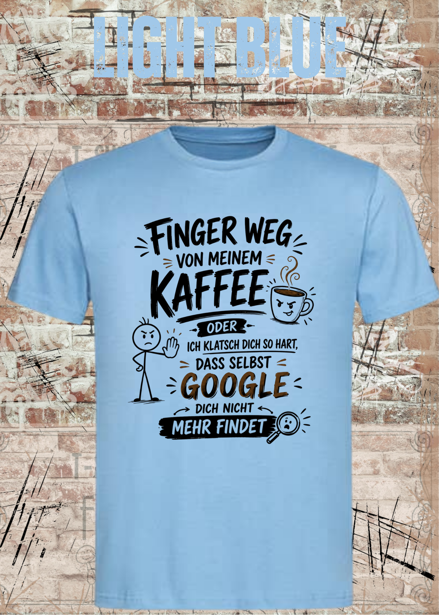 Finger weg von meinem Kaffee – Lustiges Unisex T-Shirt