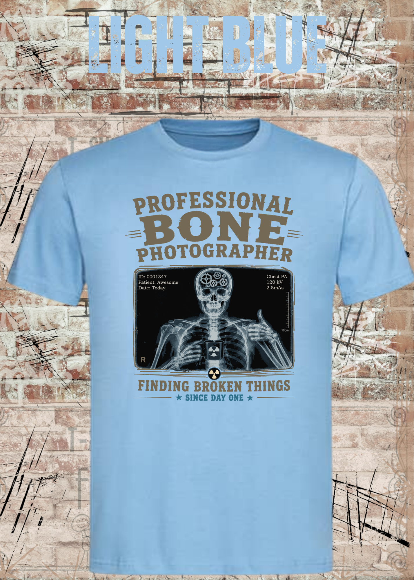 Professional Bone Photographer T-Shirt – Lustiges Radiologie Shirt für Röntgen & Krankenhaus