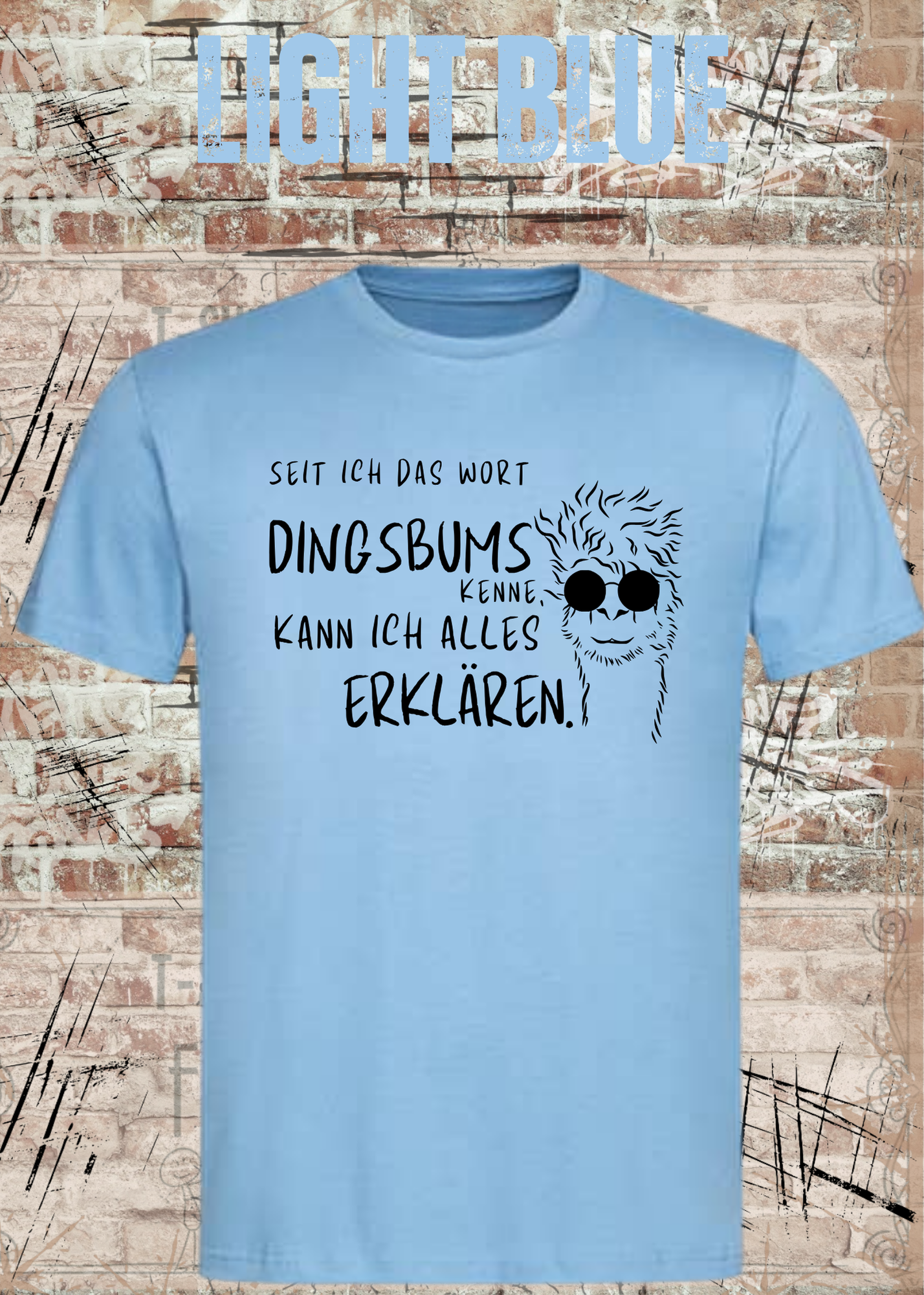 Seit ich das Wort Dingsbums kenne kann ich alles erklären T-Shirt – Lustiges Spruchshirt Unisex