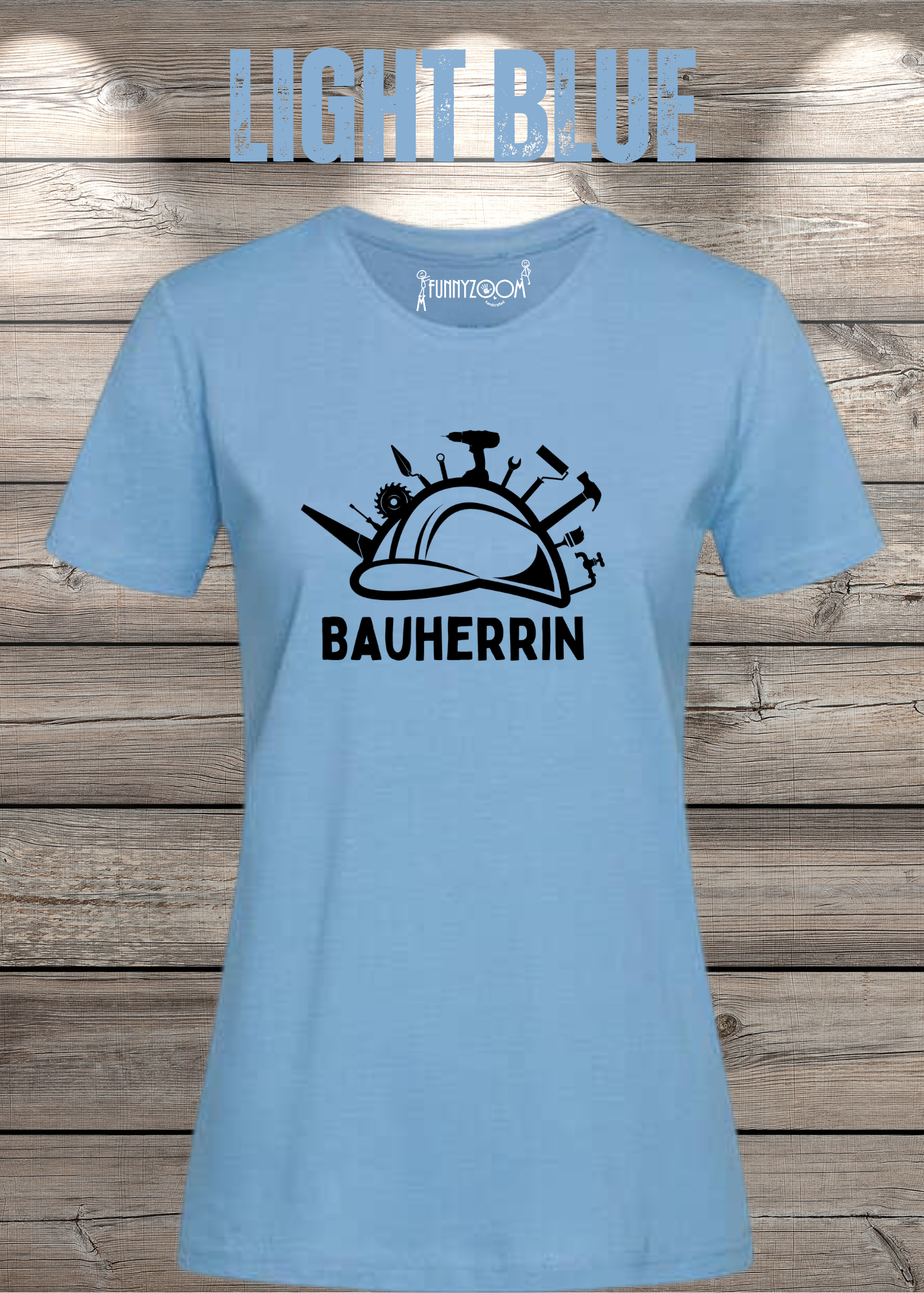 Damen T-Shirt Bauherrin Geschenkidee für Hausbesitzerin Witziges T-Shirt mit Spruch Lustiges Freizeit T-Shirt Haus bauen