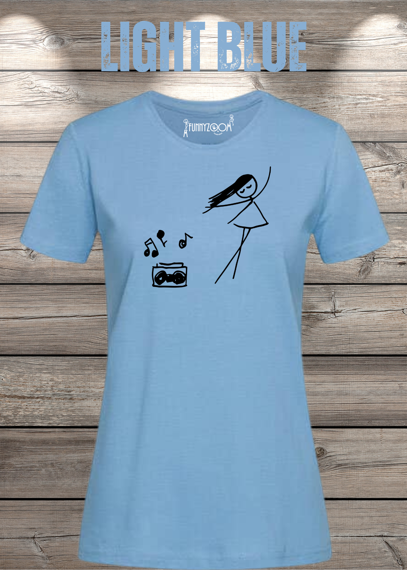 Damen T-Shirt Music for Life - T-Shirt Geschenkidee, lustiges T-Shirt, T-Shirt Musik, witziges T-Shirt, Freizeit T-Shirt Musik