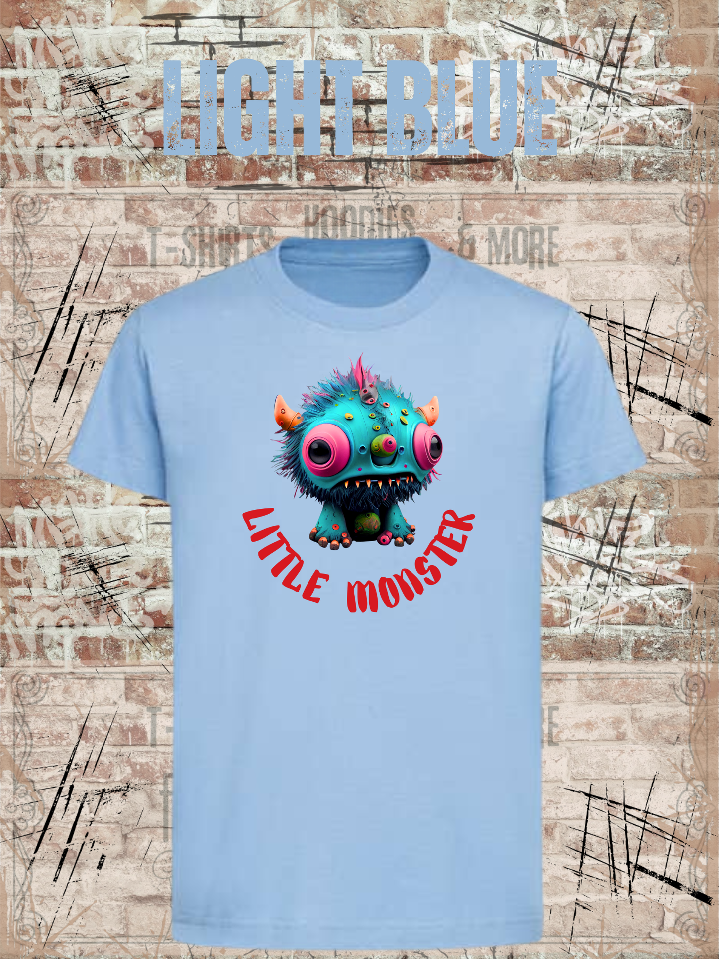 Kinder T-Shirt Little Monster - Süßes Monster Shirt für Kids