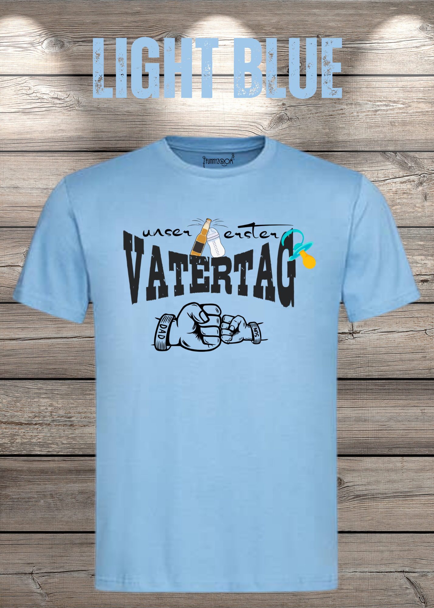 Herren T-Shirt für Papas mit Jungs Unser erster Vatertag Partnerschirt Vater Sohn T-Shirt Geschenkidee Witziges Papa T-Shirt