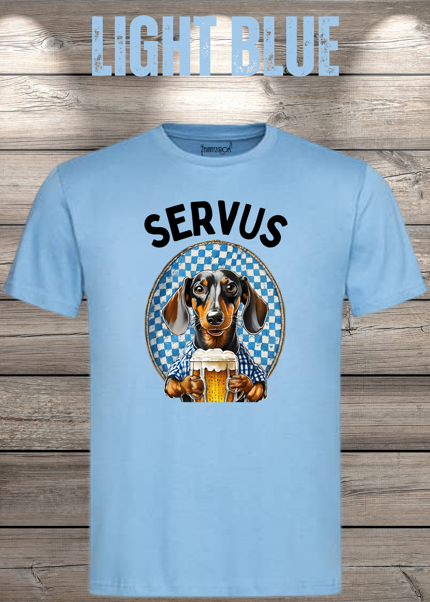 Servus Dackel Bayern Bier T-Shirt - Witzige Geschenkidee Unisex