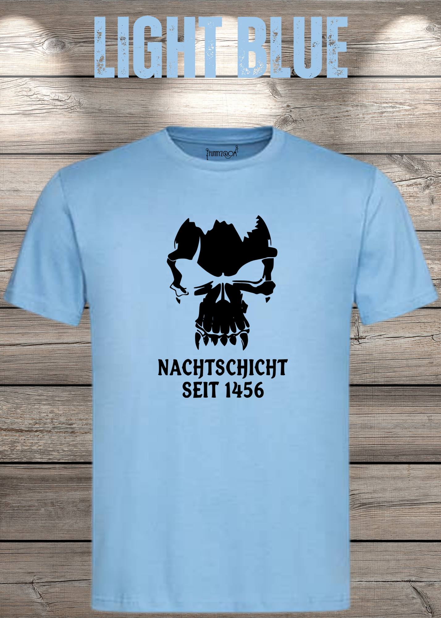 Gothic T-Shirt Skull Totenkopf Vampir Nachtschicht seit 1456 – Unisex Geschenkidee