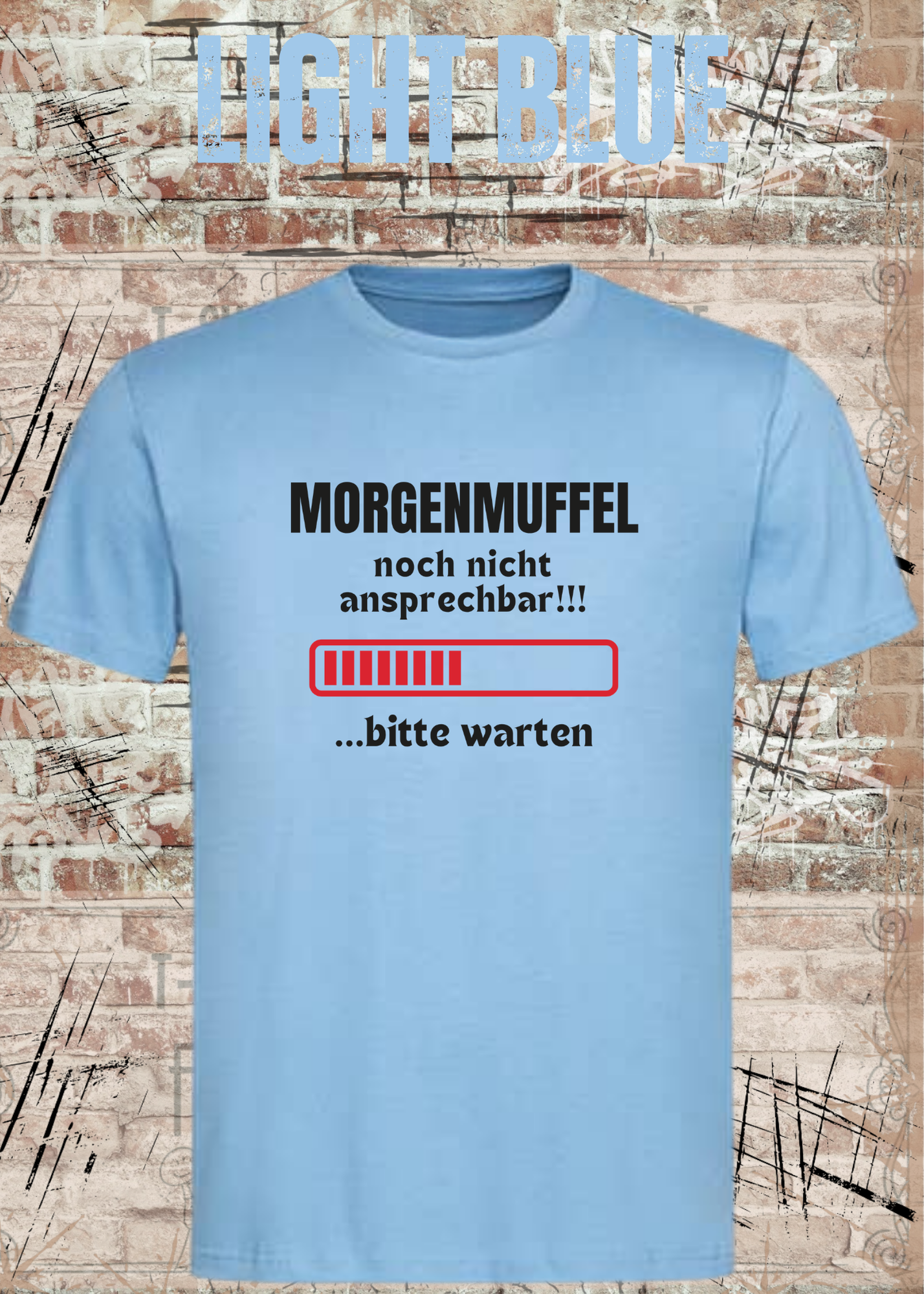 Morgenmuffel T-Shirt „Noch nicht ansprechbar! Bitte warten…“ – Lustiges Kaffee Geschenk Unisex