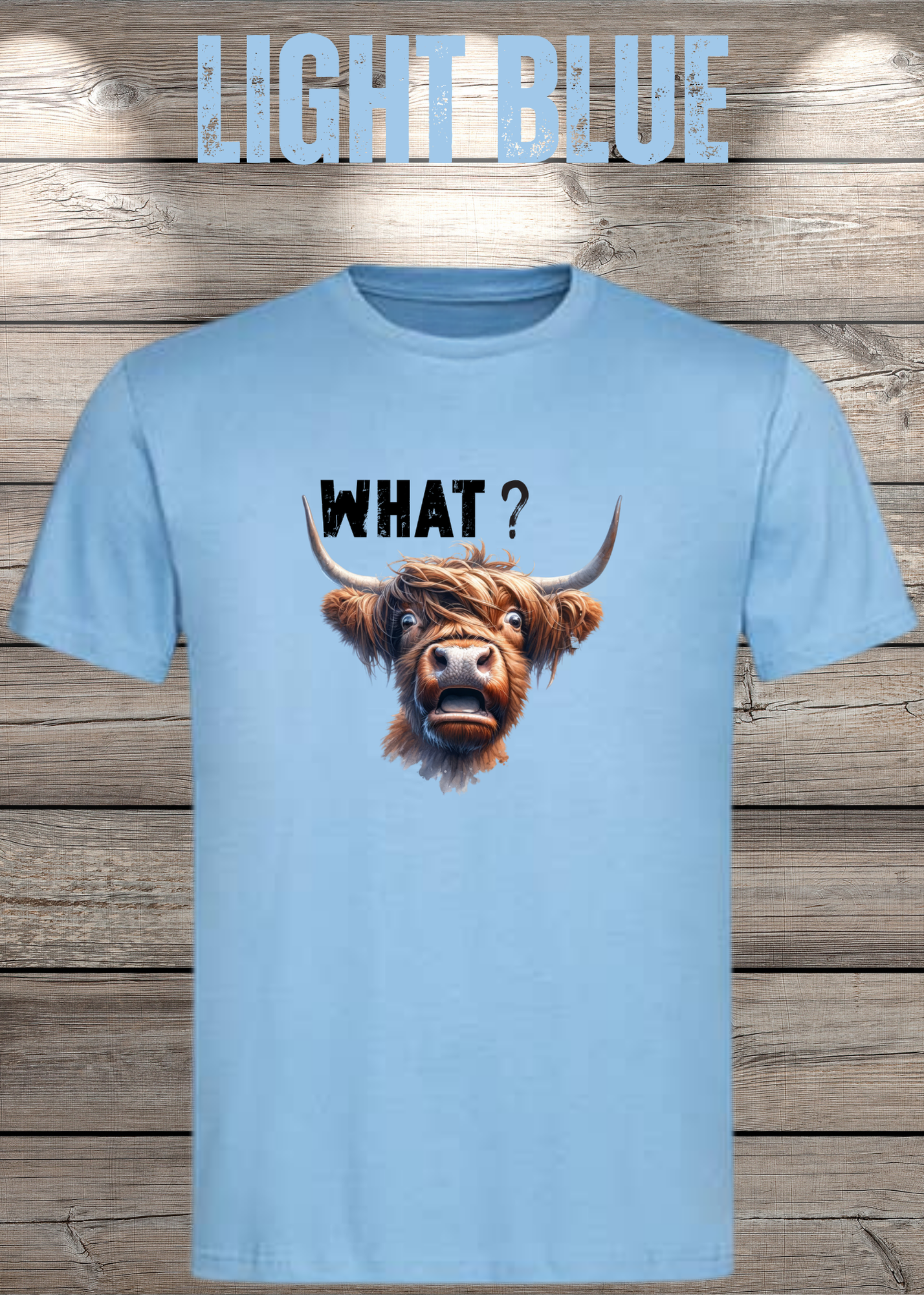 What?! Highland Kuh Unisex T-Shirt - Verwirrt aber Süß!