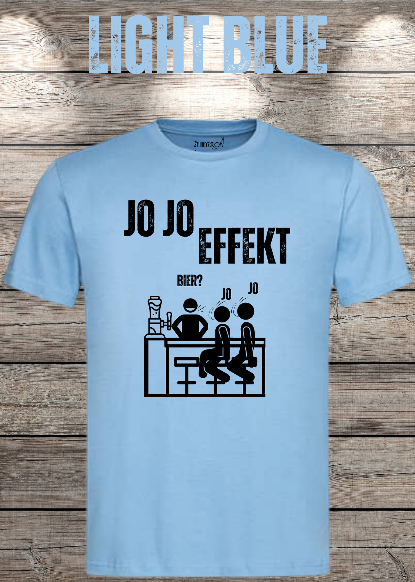 JO JO Effekt T-Shirt – Lustiges Biertrinker Shirt für Männer – Perfektes Geschenk
