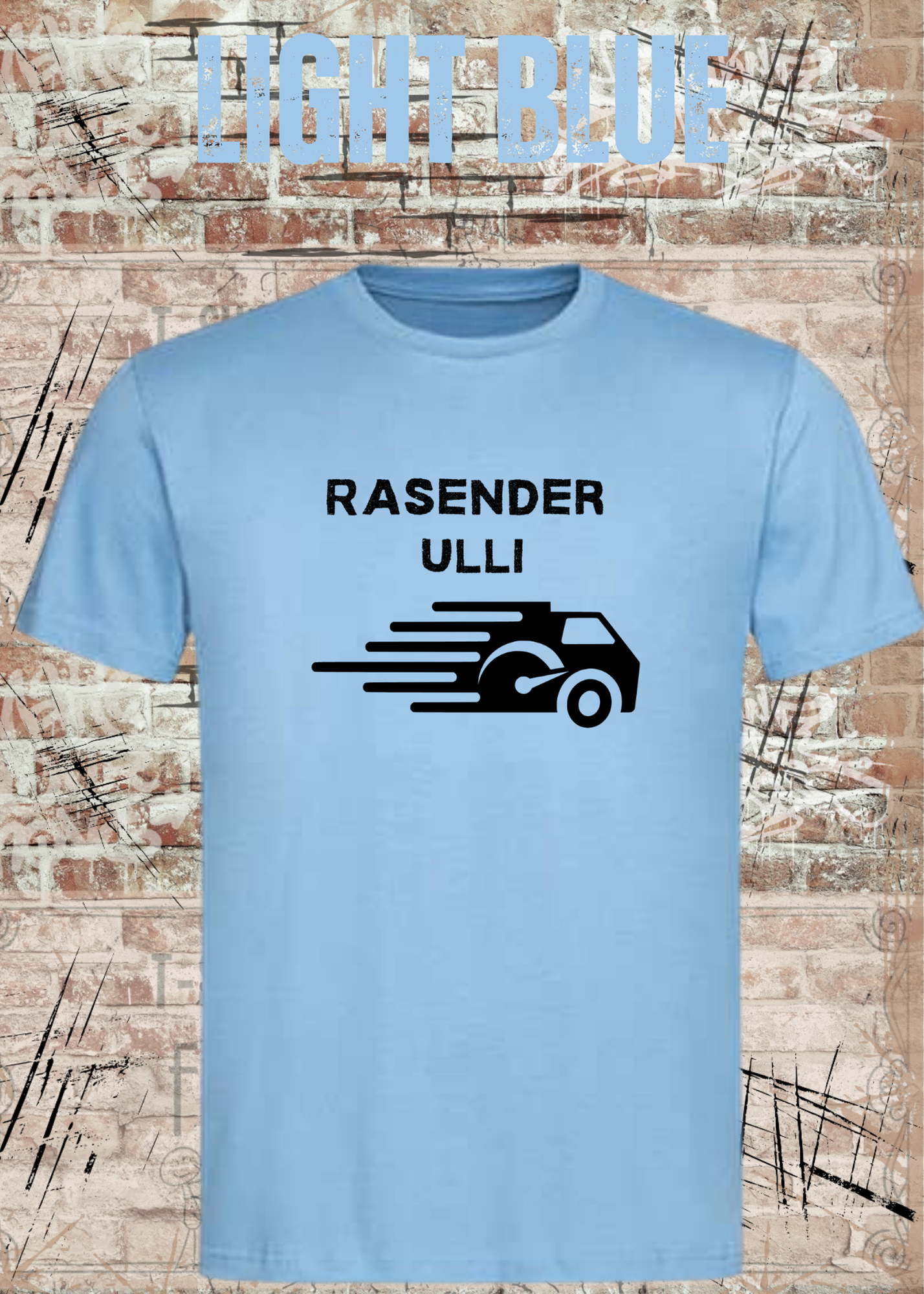 Paketfahrer T-Shirt mit Wunschname – Rasender Wunschname | Lustiges Geschenk für Zusteller
