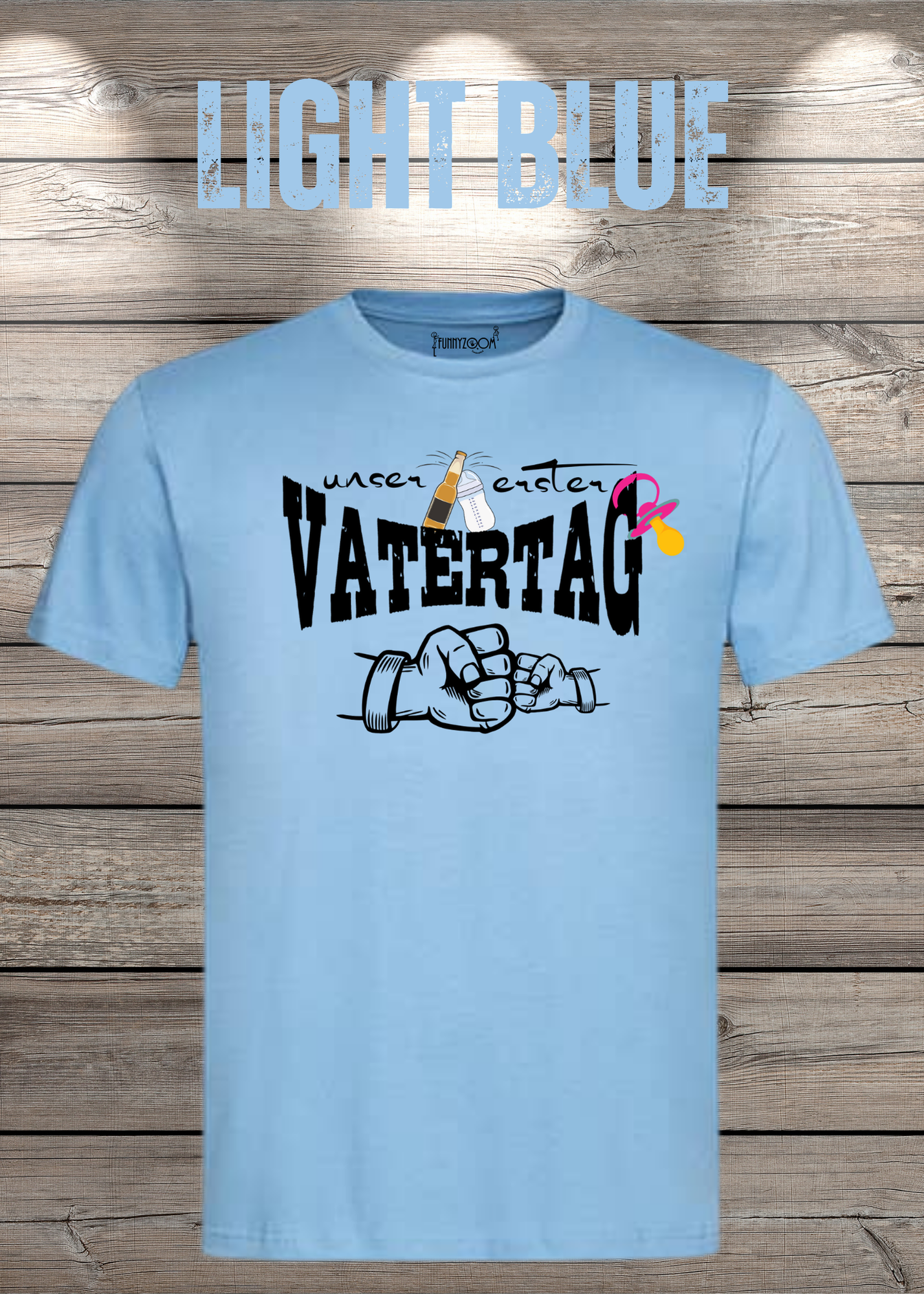 Herren T-Shirt für Papas mit Mädels Unser erster Vatertag Partnerschirt Vater Tochter T-Shirt Geschenkidee Witziges Papa T-Shirt