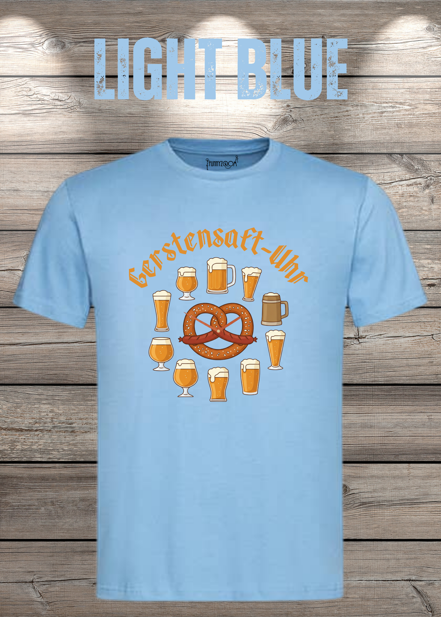 T-Shirt Gerstensaft Uhr Bieruhr Geschenkidee T-Shirt Freizeit T-Shirt Unisex in vielen Farben und Größen