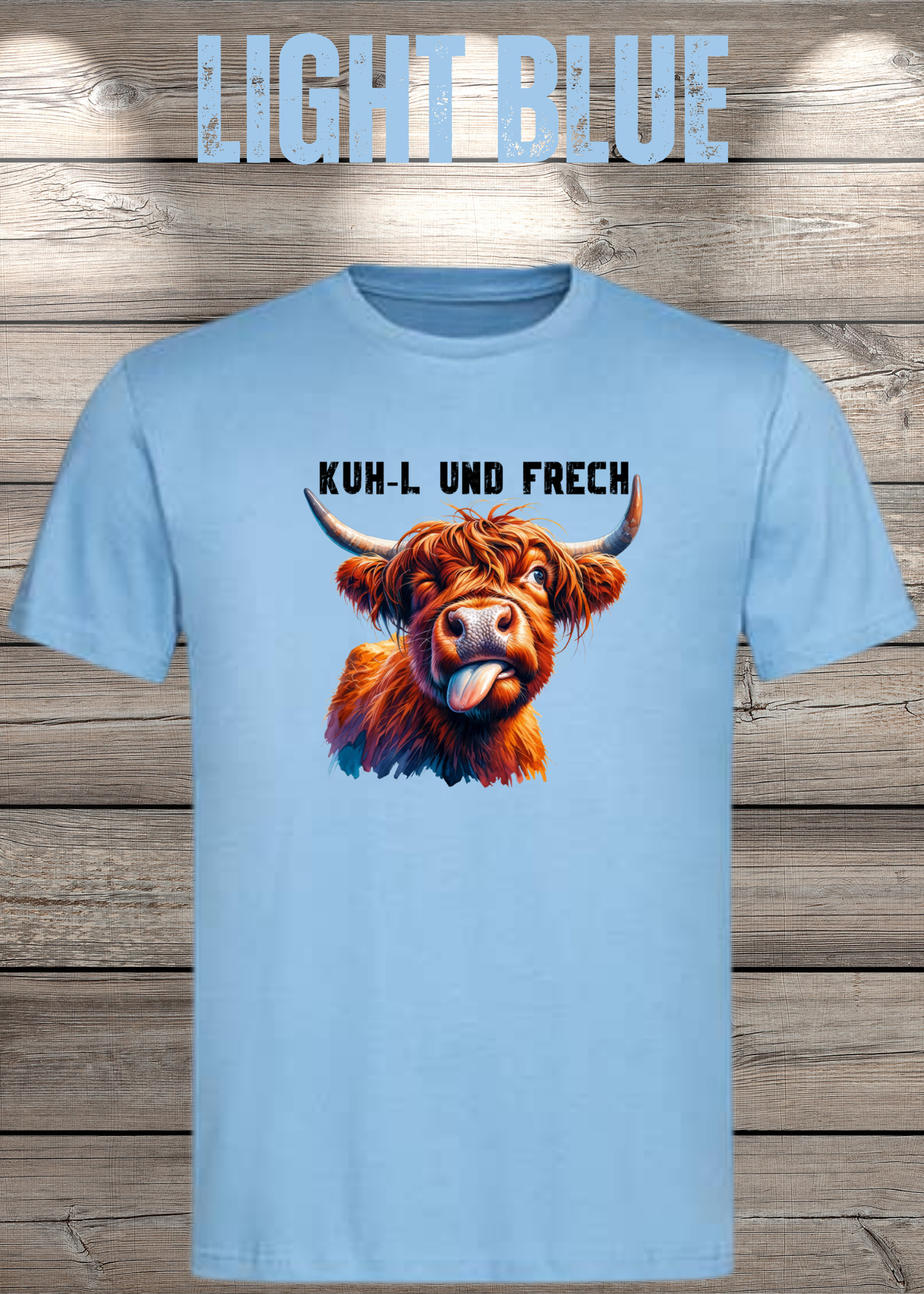 Highland Kuh Unisex T-Shirt Kuh-l und frech! Zottel-Power