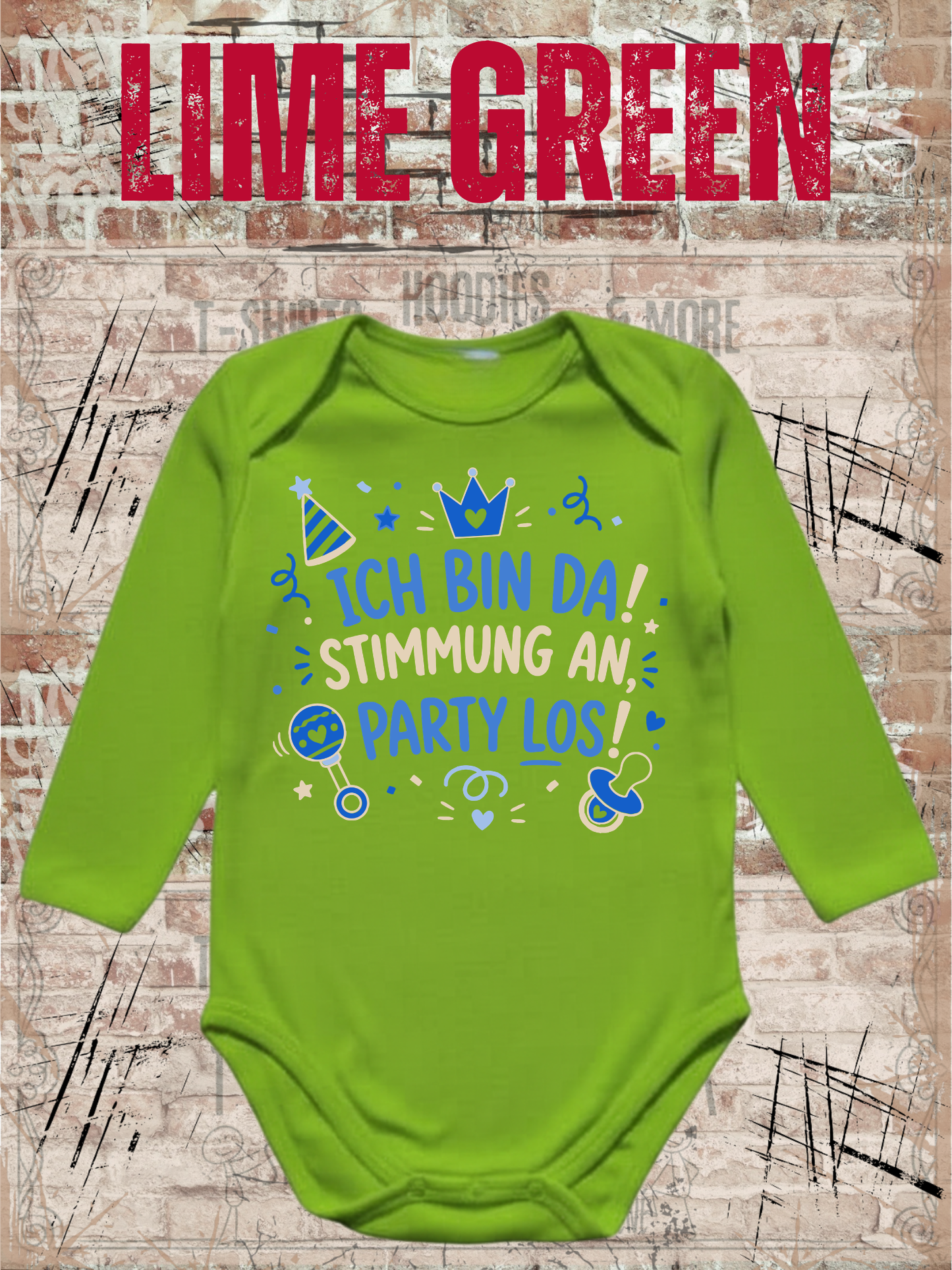 Ich bin da! Stimmung an, Party los! – Babybody Junge