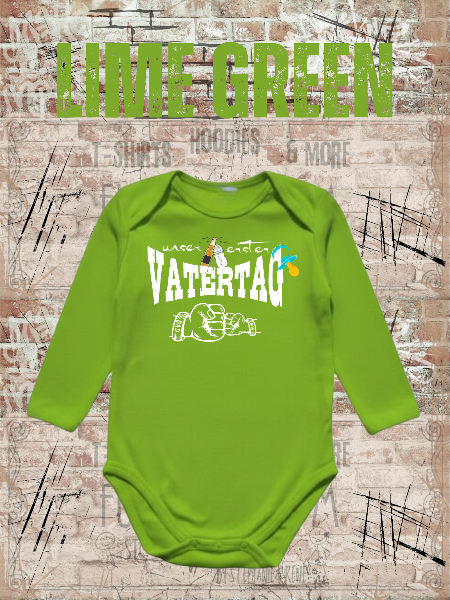 Jungen Baby Body Unser erster Vatertag Geschenkidee Baby Body Newborn Baby Body Papatag Baby Body Strampler Vatertag