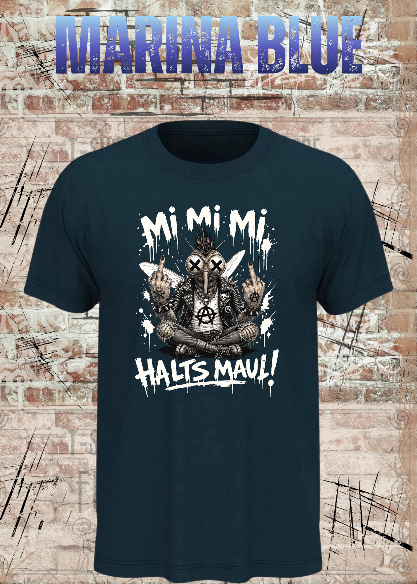 Stech-Mücke Manni T-Shirt – Mi Mi Mi Halt’s Maul Punk Shirt