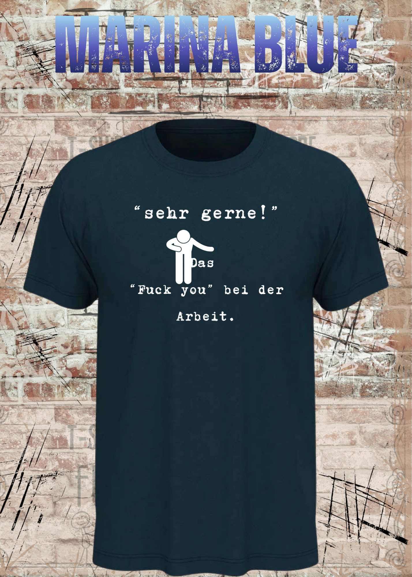 Sehr gerne! Das Fuck you bei der Arbeit! Das höfliche Büro-Statement | Lustiges Arbeit Humor T-Shirt Unisex