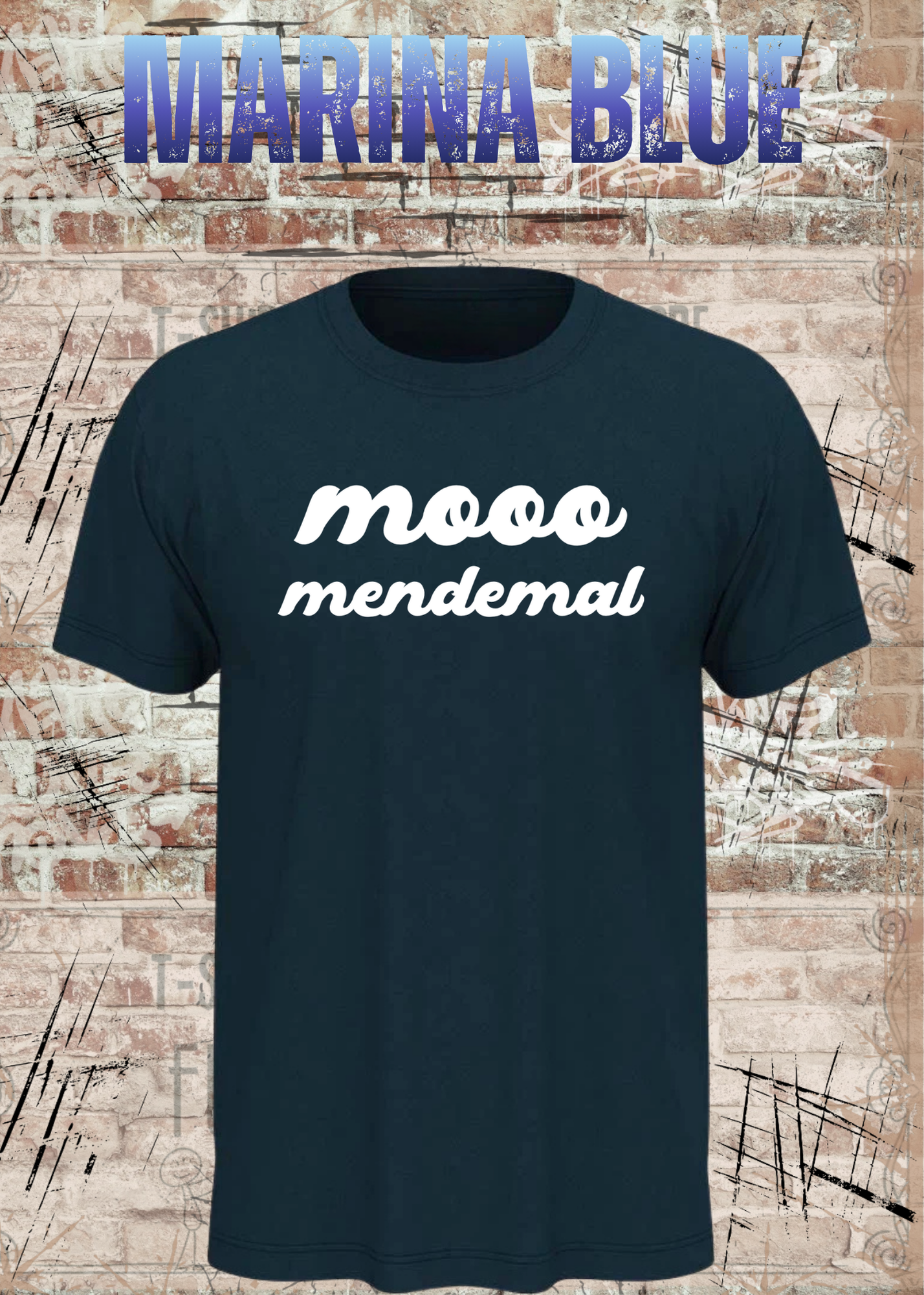 Mooo Mendemal – Lustiges Wortspiel T-Shirt Unisex