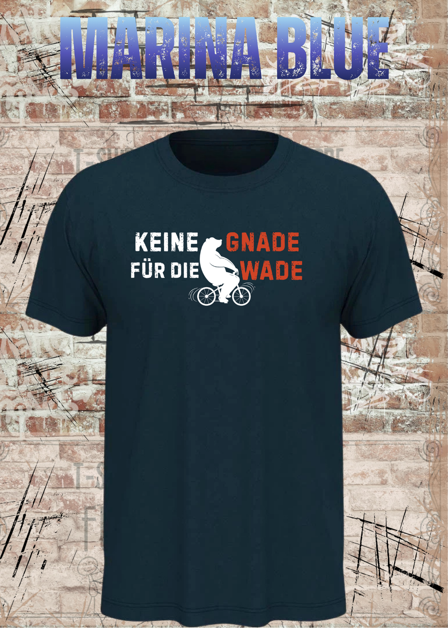 Keine Gnade für die Wade T-Shirt – Lustiges Fahrrad Shirt für Radfahrer & Biker Unisex