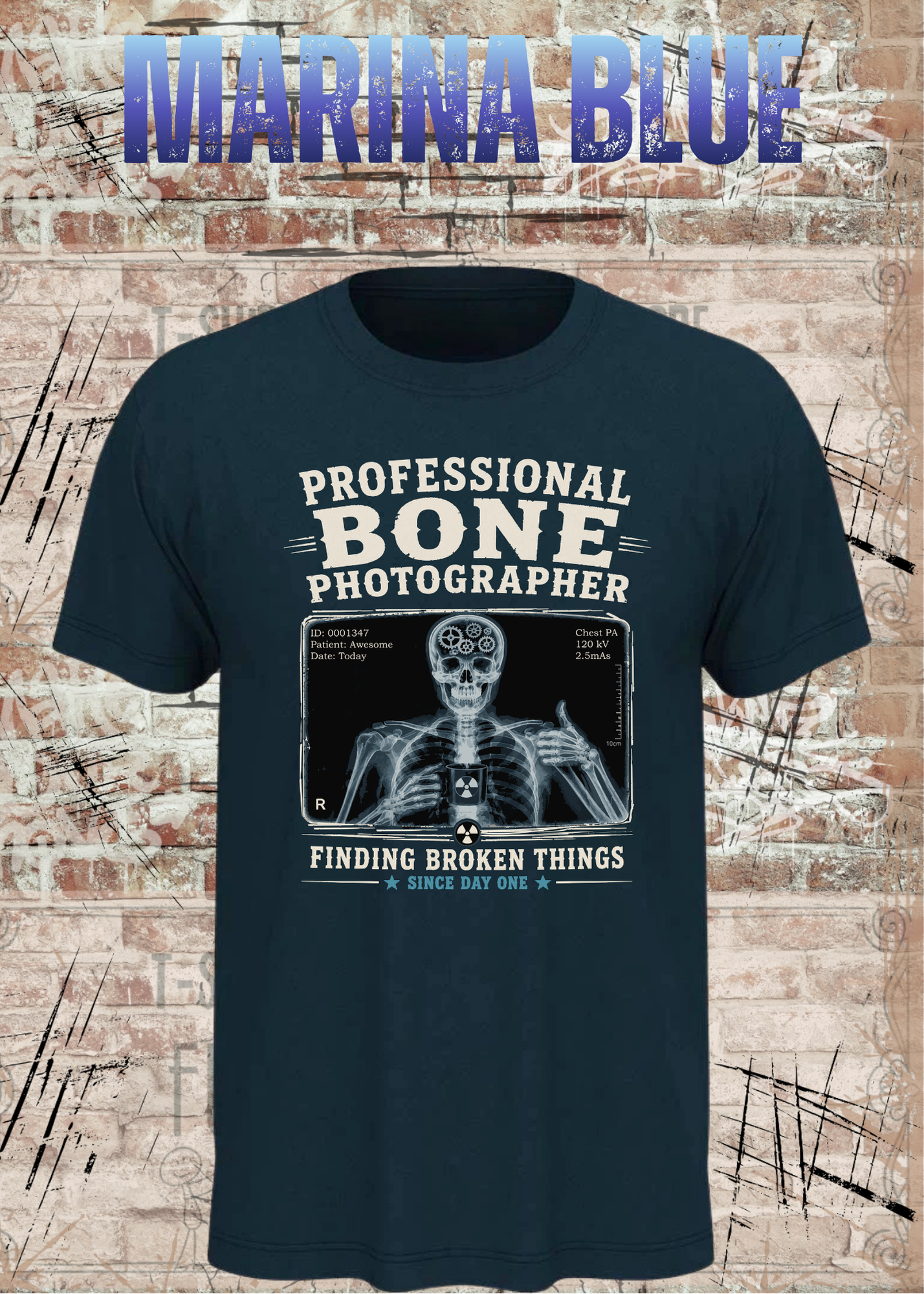 Professional Bone Photographer T-Shirt – Lustiges Radiologie Shirt für Röntgen & Krankenhaus