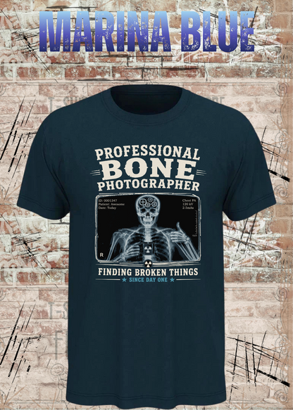 Professional Bone Photographer T-Shirt – Lustiges Radiologie Shirt für Röntgen & Krankenhaus