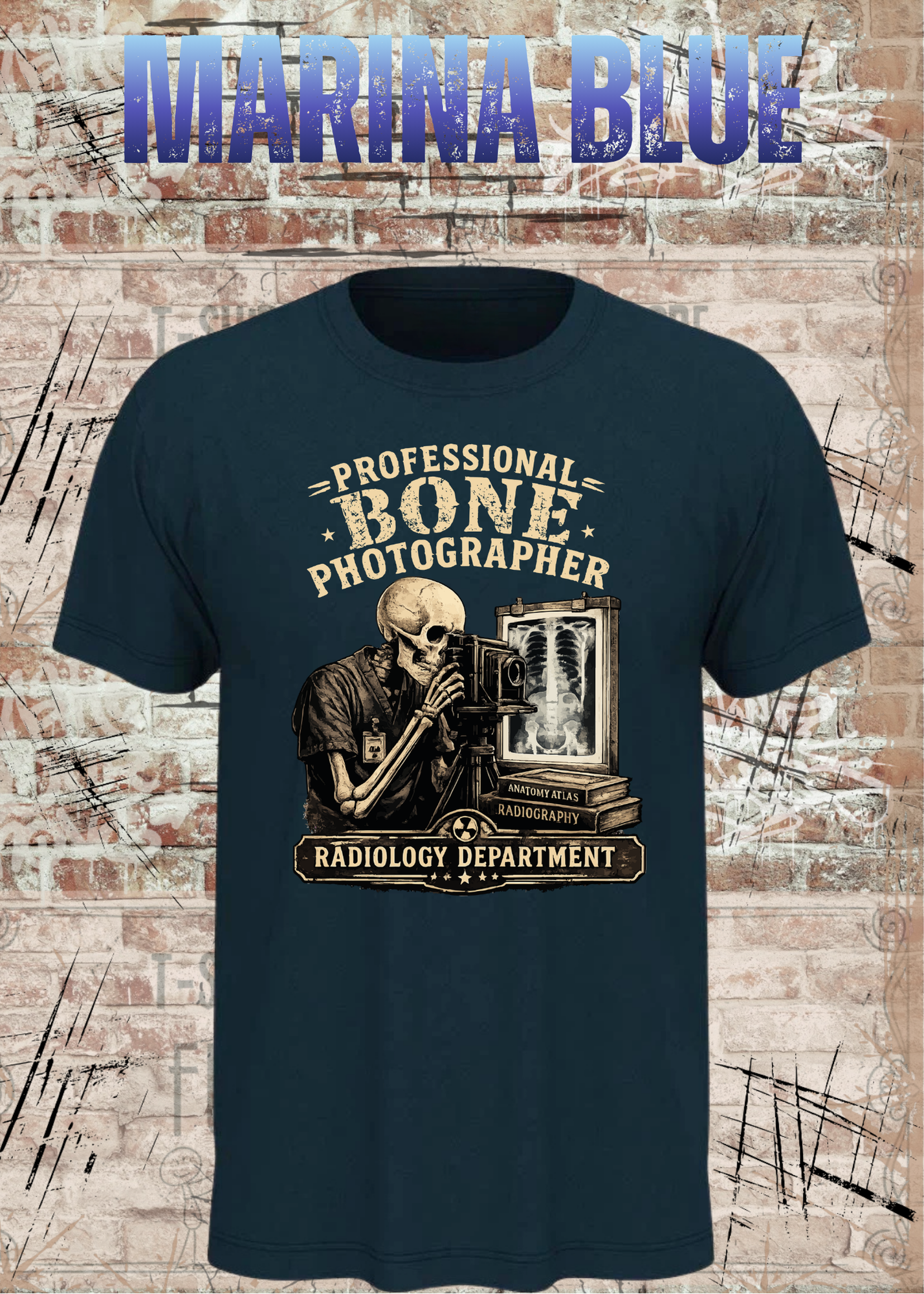 Professional Bone Photographer T-Shirt – Radiology Department Shirt für Röntgen & Klinik