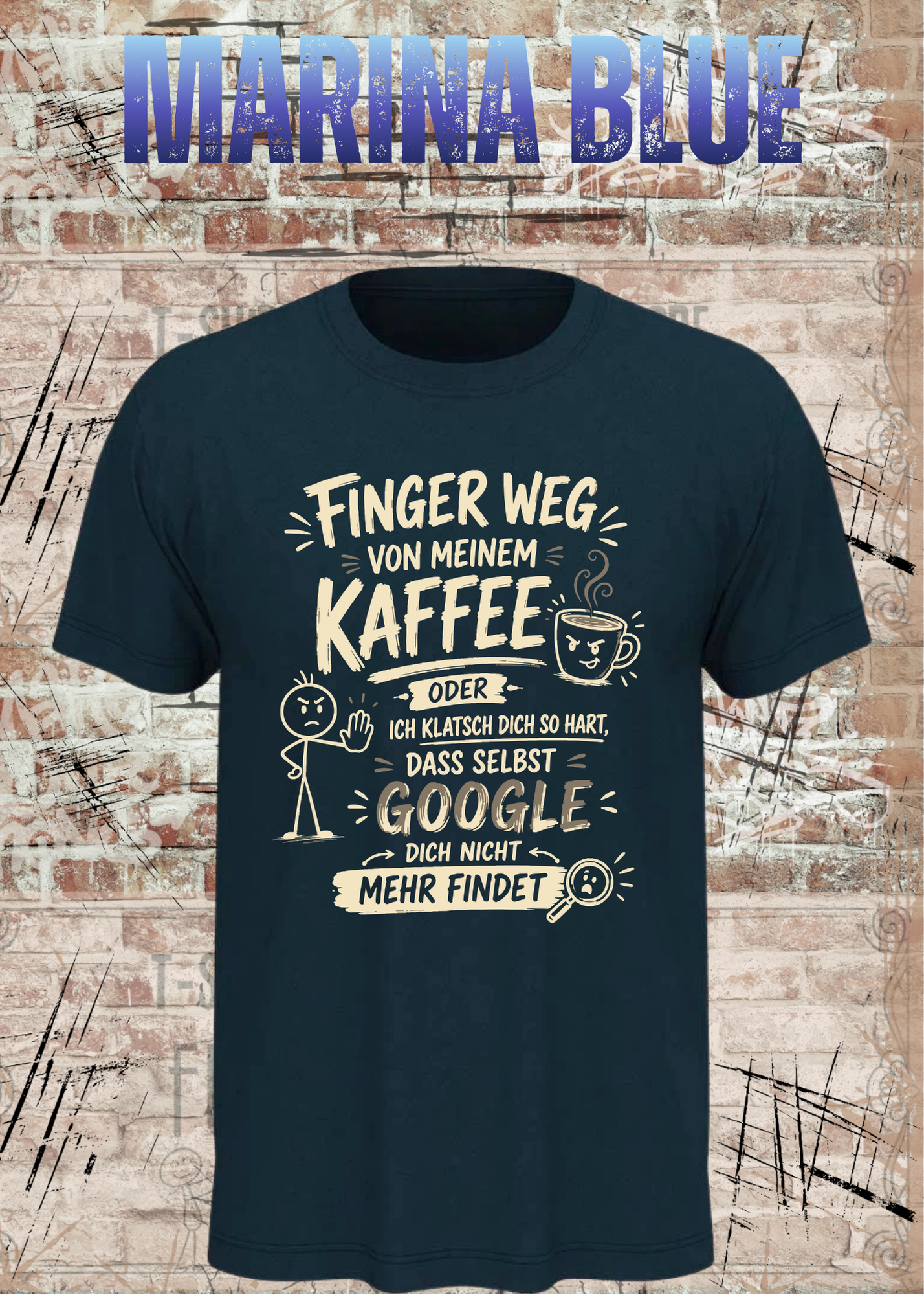 Finger weg von meinem Kaffee – Lustiges Unisex T-Shirt