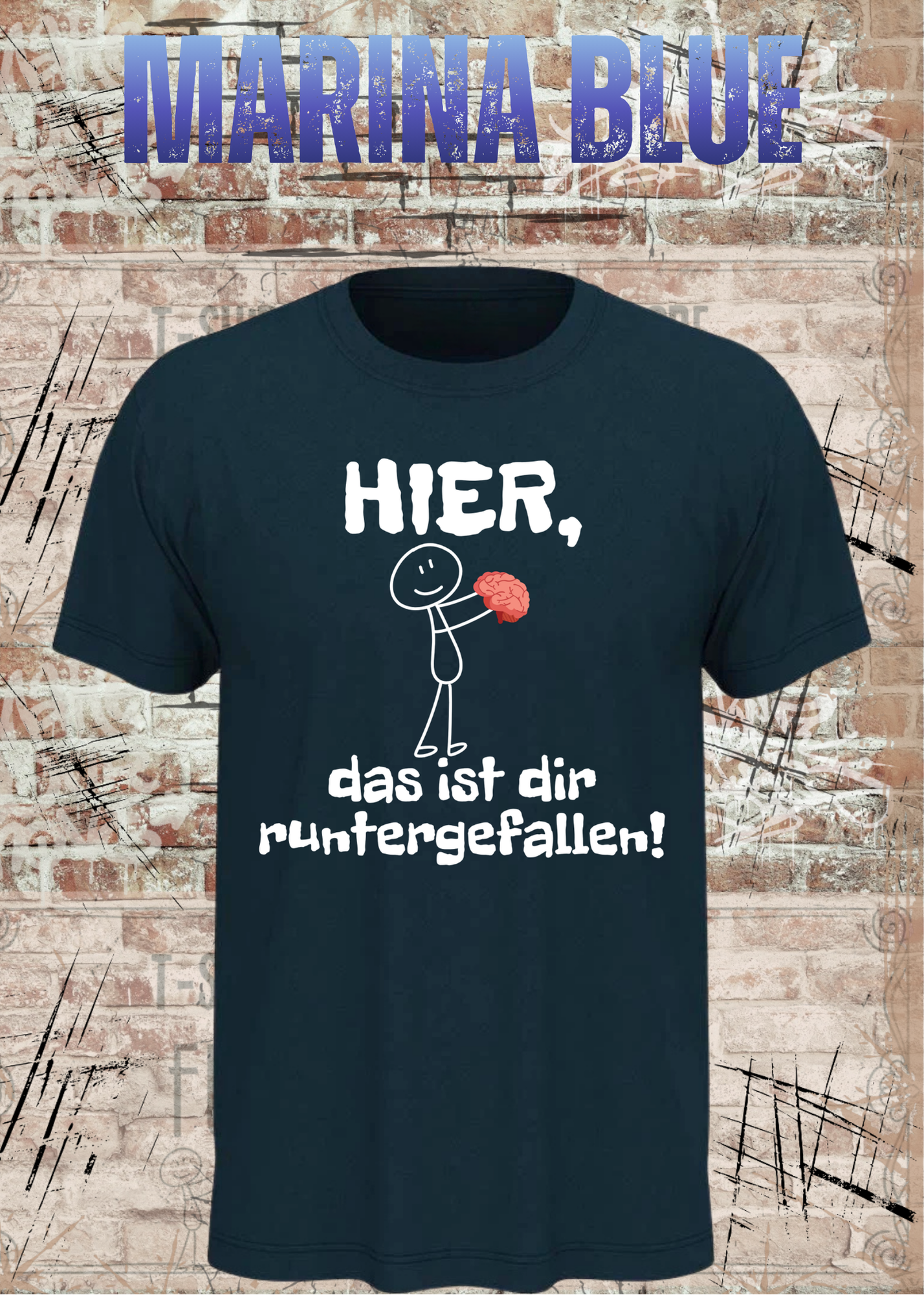 Hier, das ist dir runtergefallen! – Lustiges Unisex T-Shirt