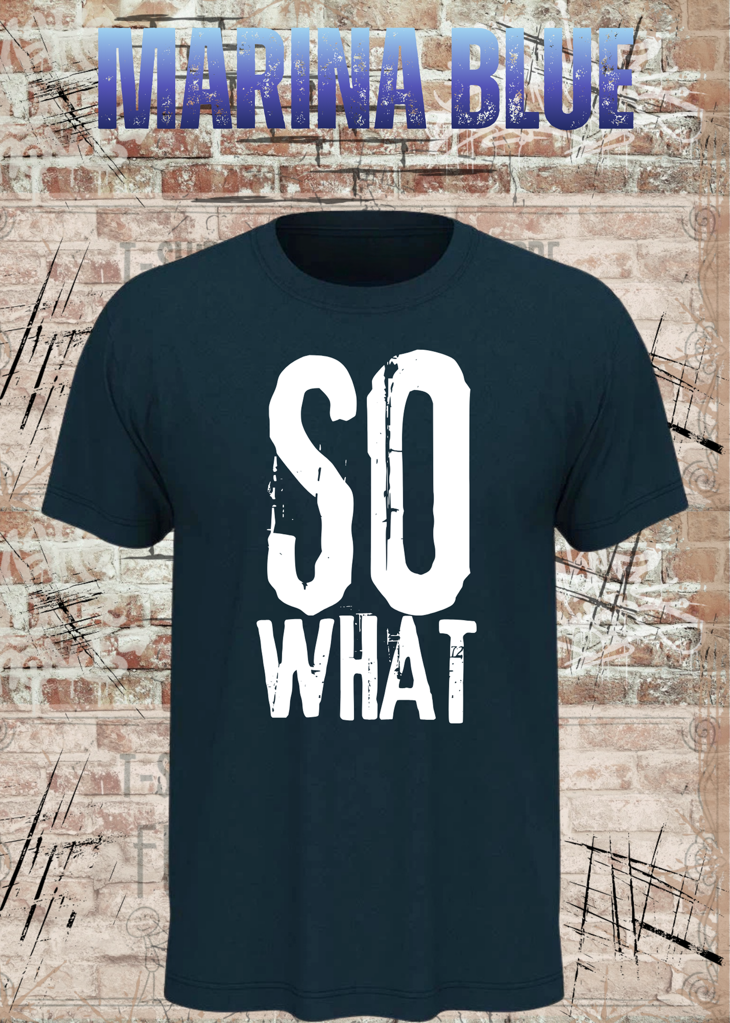 SO WHAT T-Shirt Herren & Damen – Rockiges Vintage Statement Shirt – Urban Streetwear Unisex