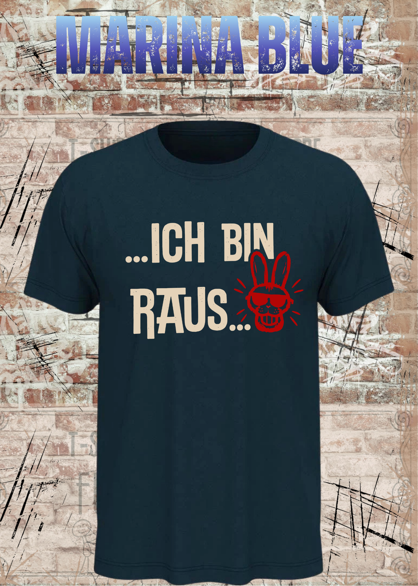 Ich bin raus – Lustiges Unisex T-Shirt mit frechem Hasen