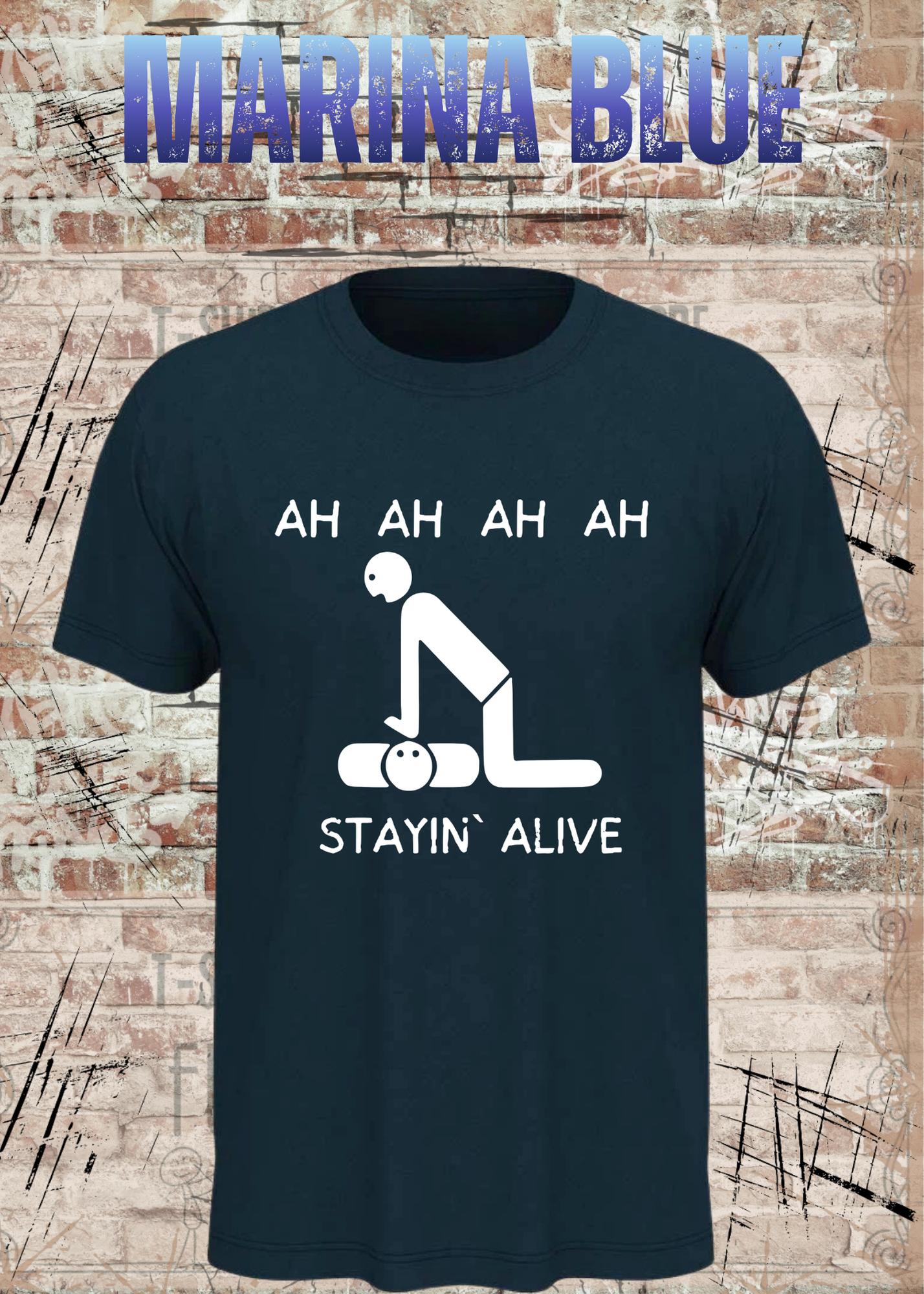 Stayin Alive T-Shirt – Lustiges Rettungsdienst & Krankenpflege Shirt Geschenk