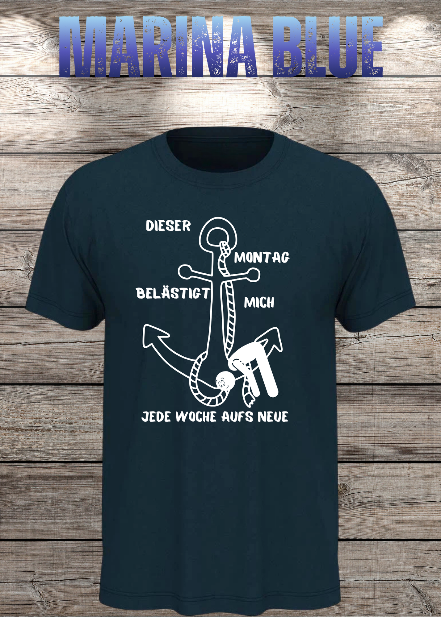 Unisex T-Shirt 'Dieser Montag belästigt mich immer wieder aufs Neue' - Witziges Anti-Montag Shirt