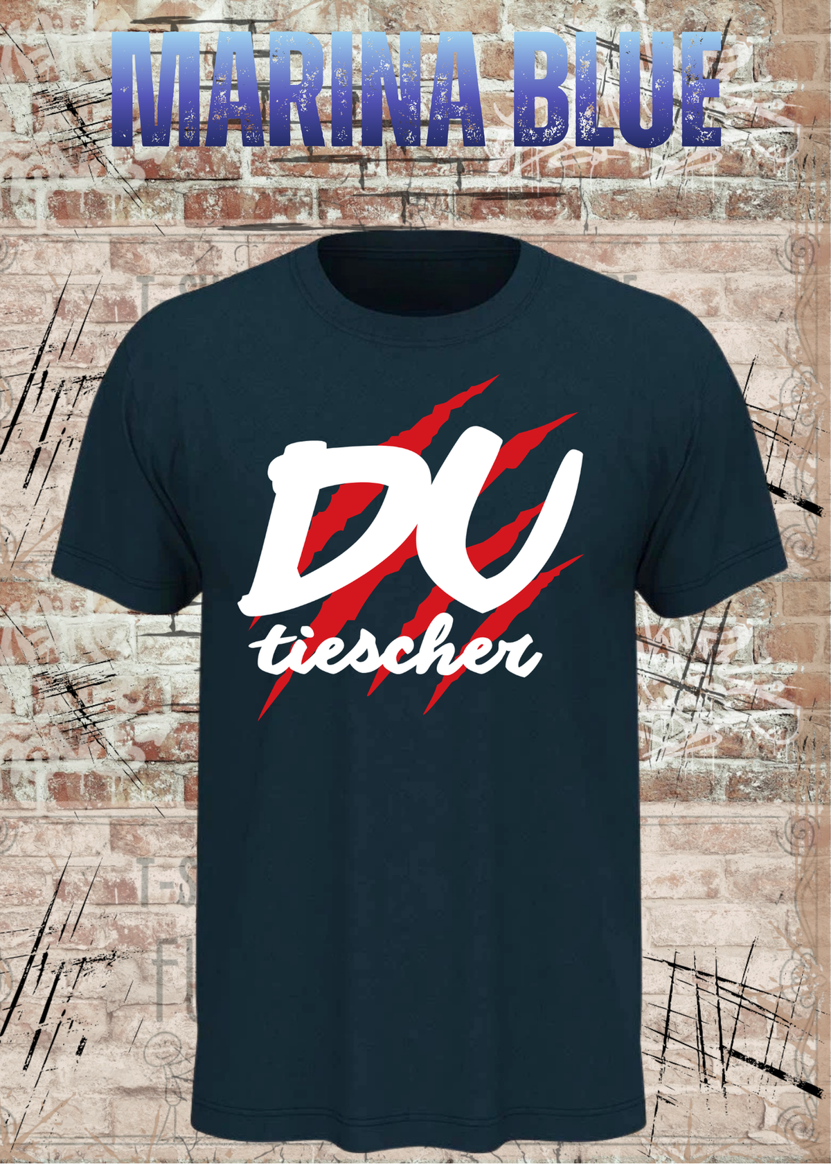 Du Tiescher – Freches Dialekt T-Shirt | Rockiges Statement Shirt | FunnyZoom