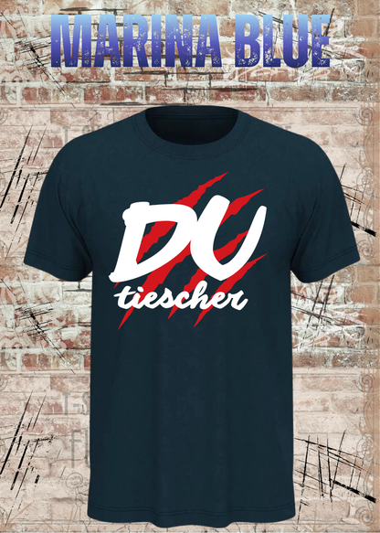 Du Tiescher – Freches Dialekt T-Shirt | Rockiges Statement Shirt | FunnyZoom