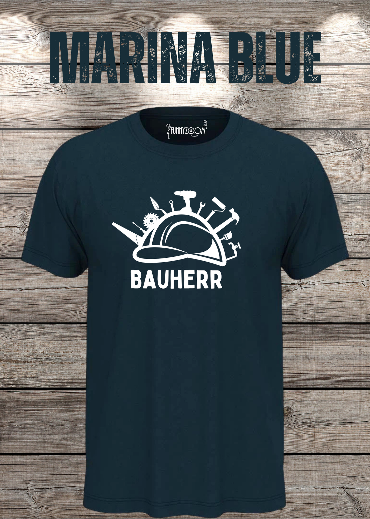 Herren T-Shirt Bauherr Geschenkidee für Hausbesitzer Witziges T-Shirt mit Spruch Lustiges Freizeit T-Shirt Haus bauen