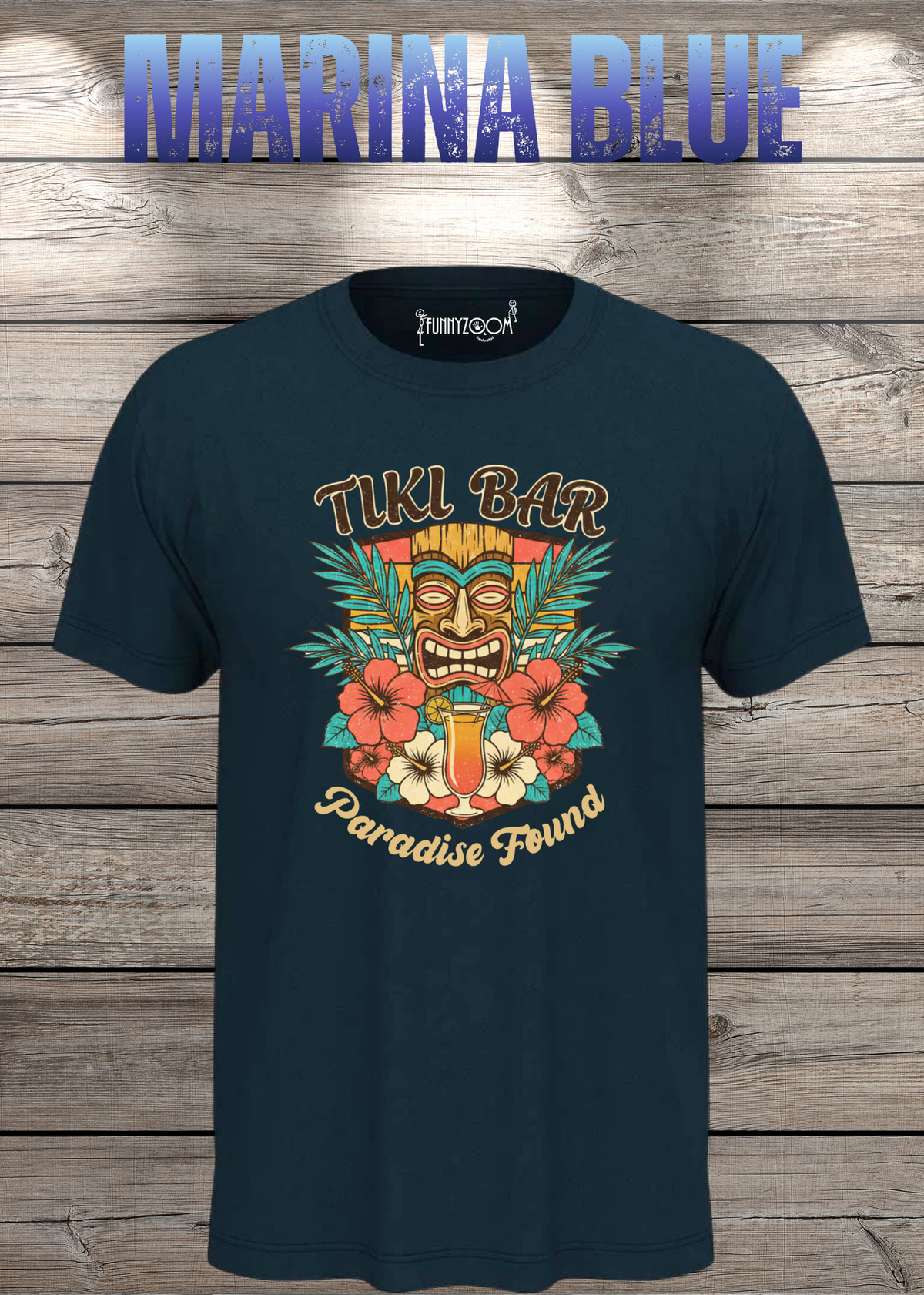 T-Shirt Tiki Bar in Marina Blue.