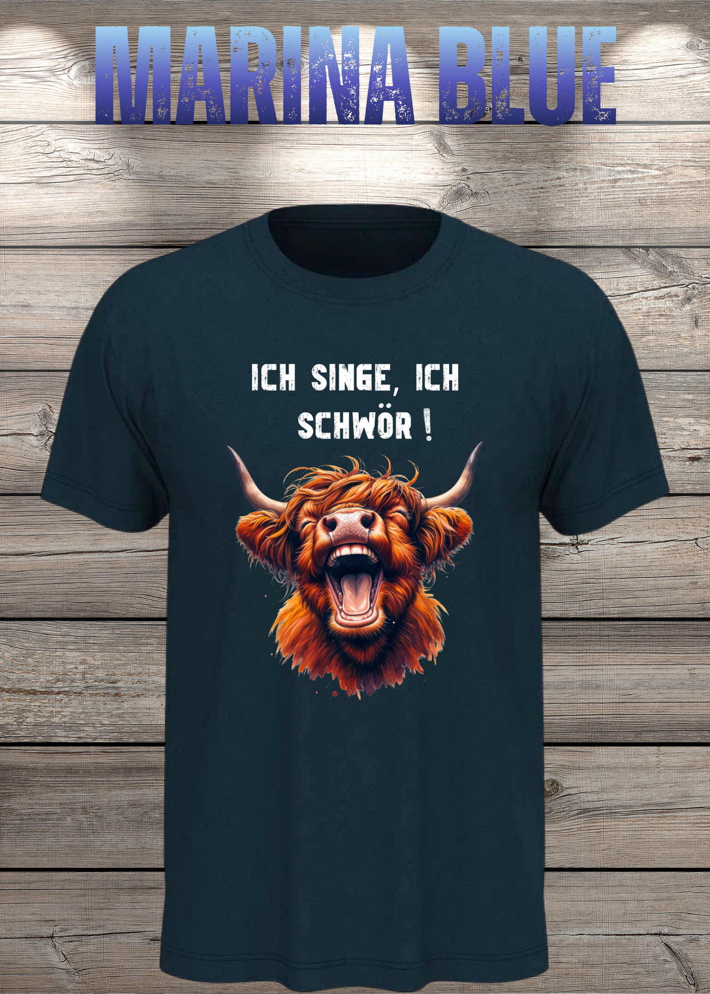 Highland Kuh Unisex T-Shirt - Ich singe, ich schwör! (Spoiler: Sie schreit!)