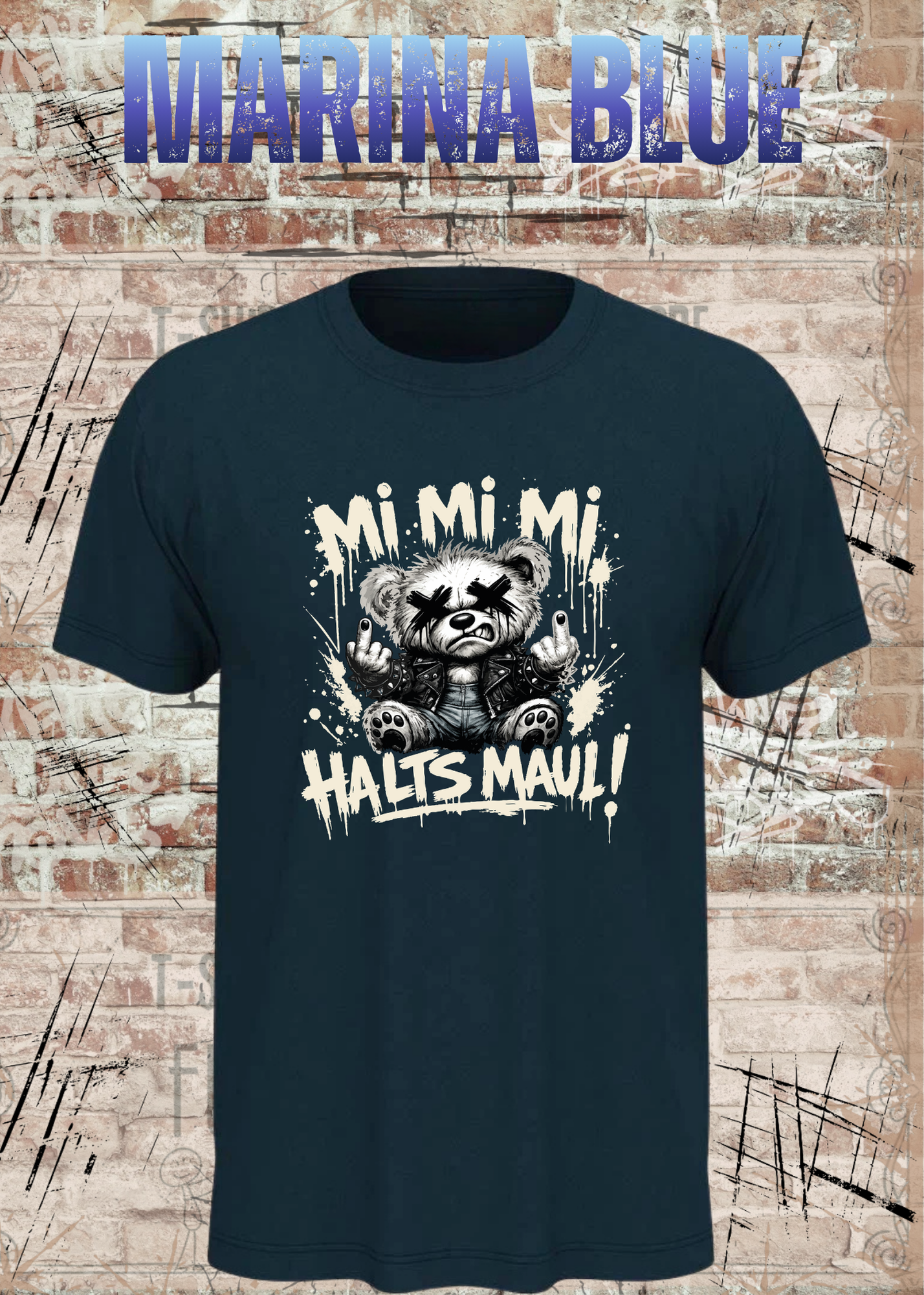 Mi Mi Mi Halt’s Maul T-Shirt – Frecher Teddy Spruch Unisex