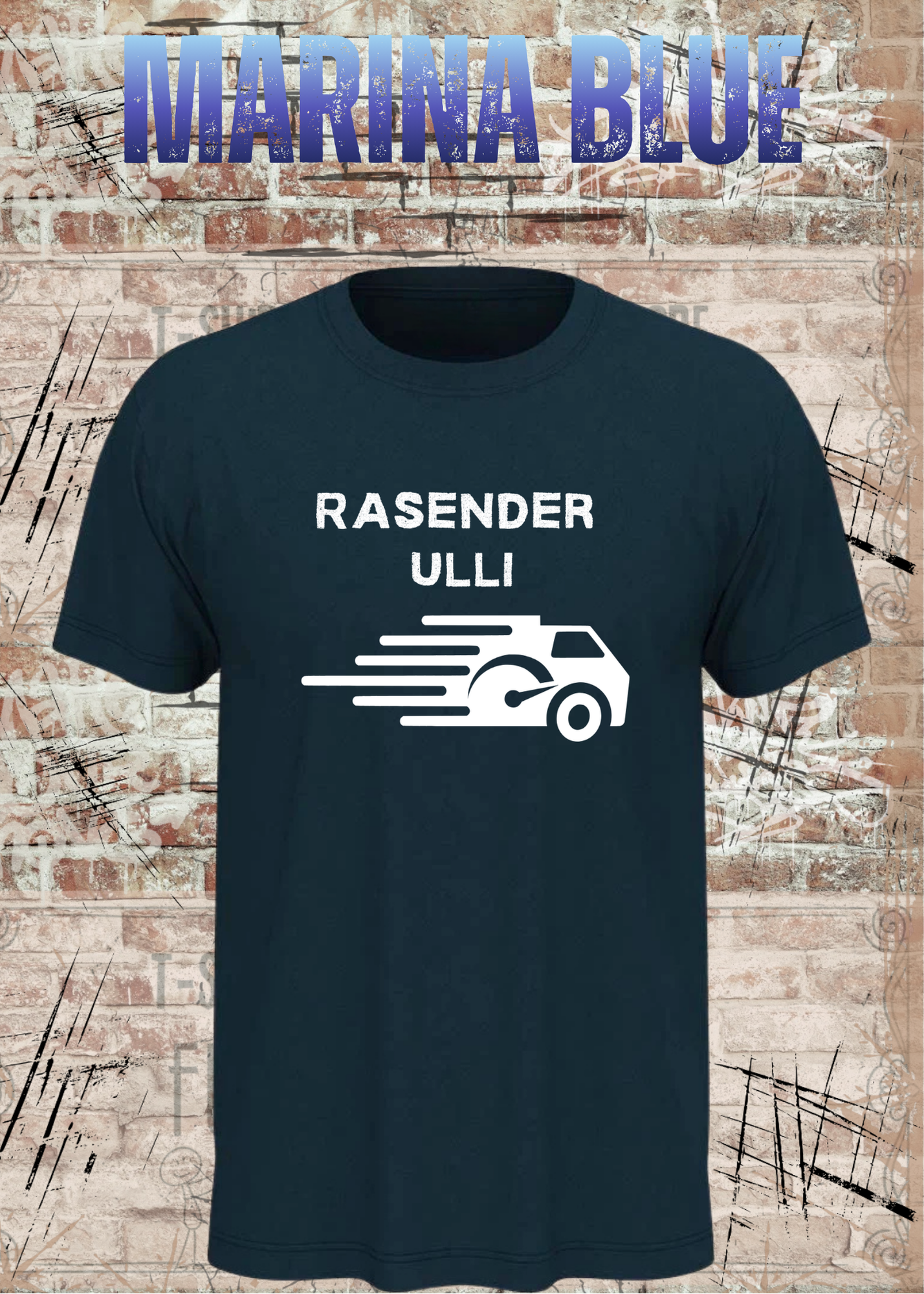 Paketfahrer T-Shirt mit Wunschname – Rasender Wunschname | Lustiges Geschenk für Zusteller