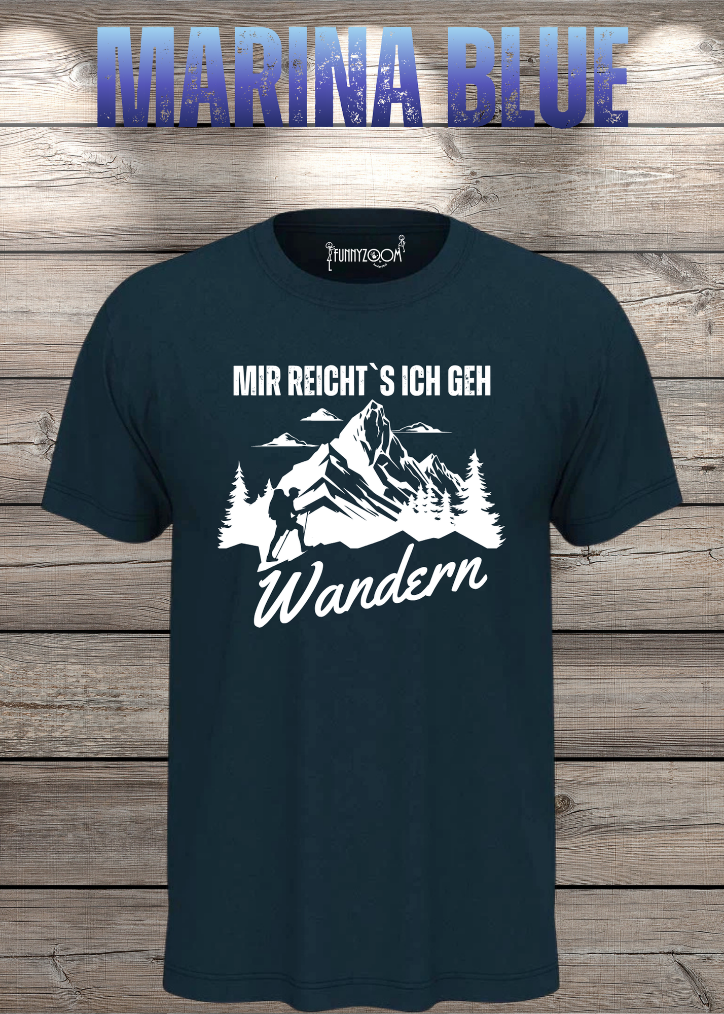 T-Shirt 'Mir reichts ich geh wandern!' - Witziges Wanderer Geschenk Unisex