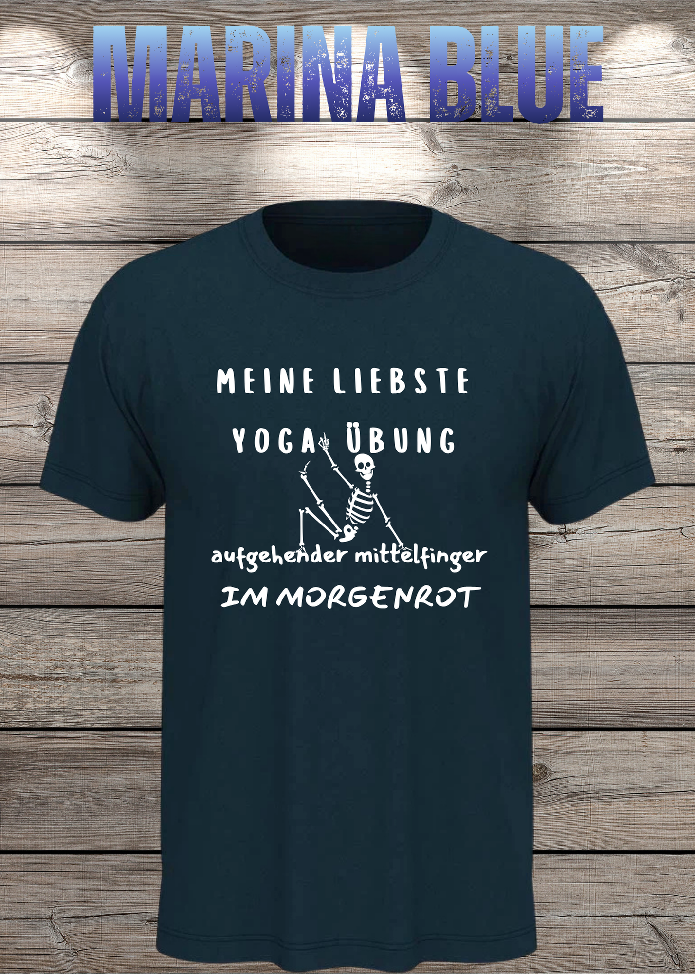 Meine liebste Yoga Übung: Aufgehender Mittelfinger im Morgenrot - Witziges T-Shirt Unisex