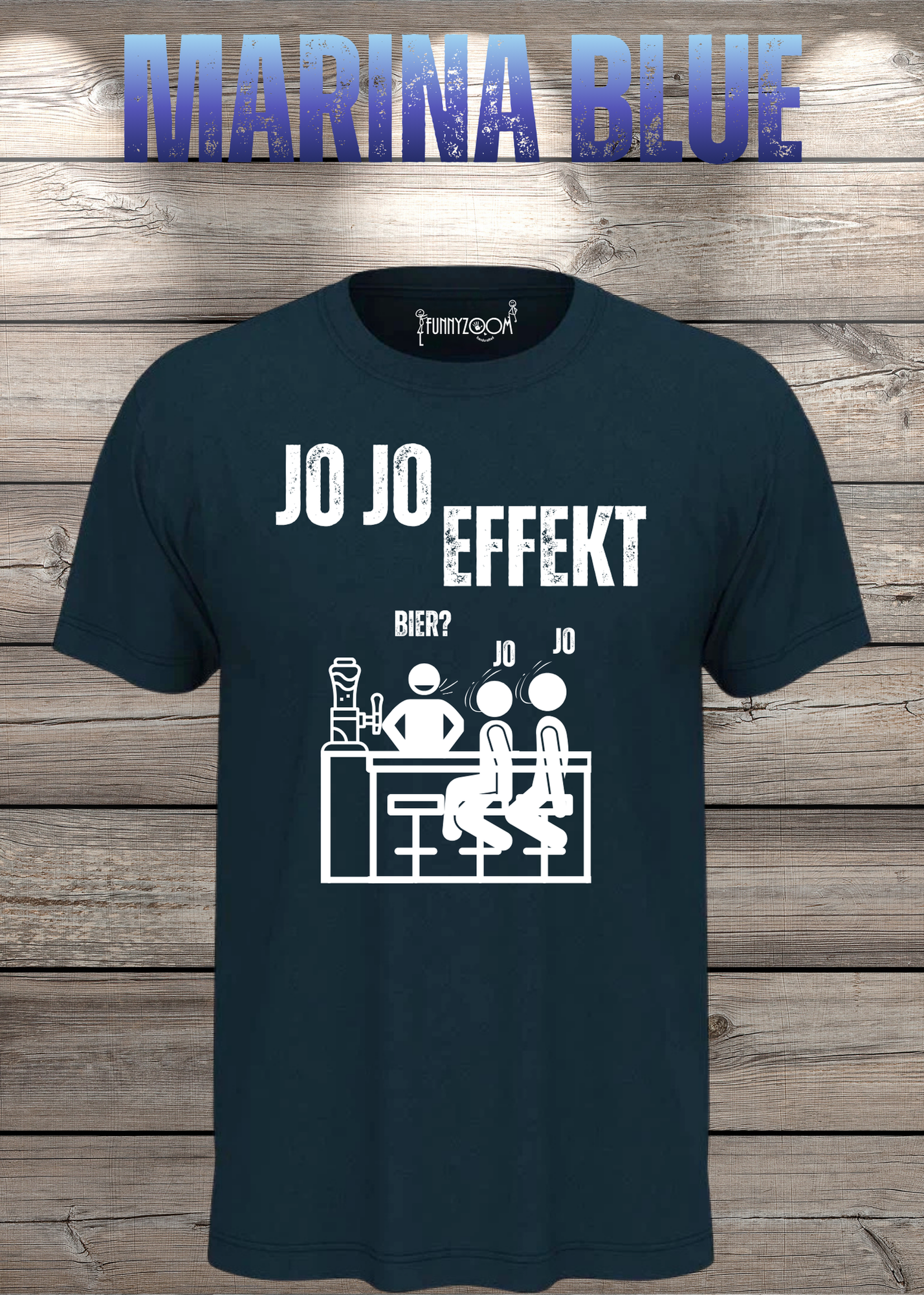 JO JO Effekt T-Shirt – Lustiges Biertrinker Shirt für Männer – Perfektes Geschenk